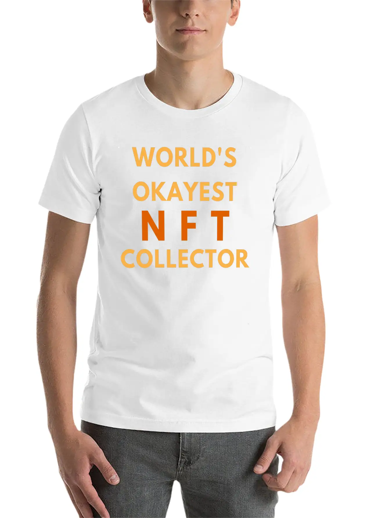 WORLD'S OKAYEST NFT COLLECTOR - NON FUNGIBLE TOKEN Lightweight Cotton T-Shirt ¨C Daily Comfort Graphic Shirt