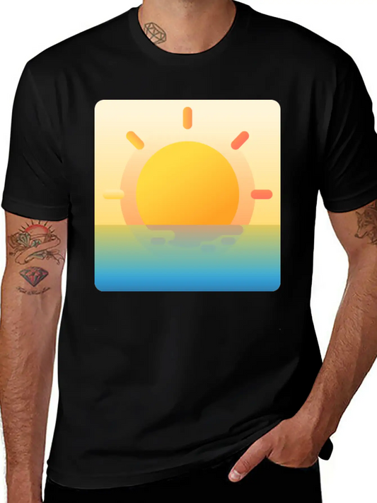 022 Sunrise Unisex Casual T-Shirt ¨C Clean Design For Daily Comfort