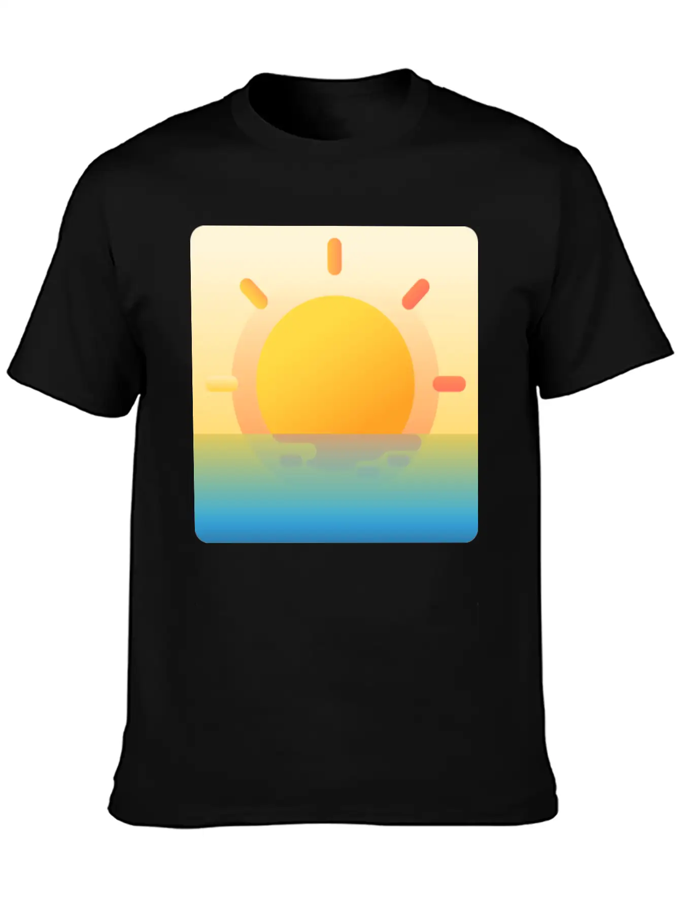 022 Sunrise Unisex Casual T-Shirt ¨C Clean Design For Daily Comfort