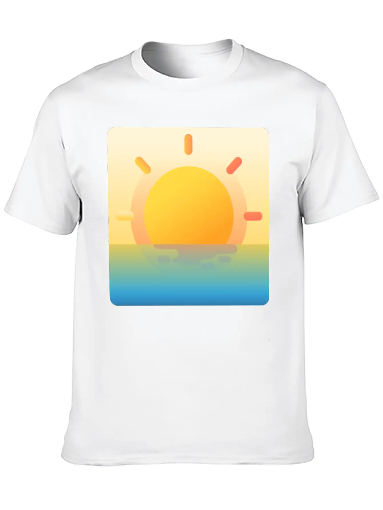022 Sunrise Unisex Casual T-Shirt ¨C Clean Design For Daily Comfort