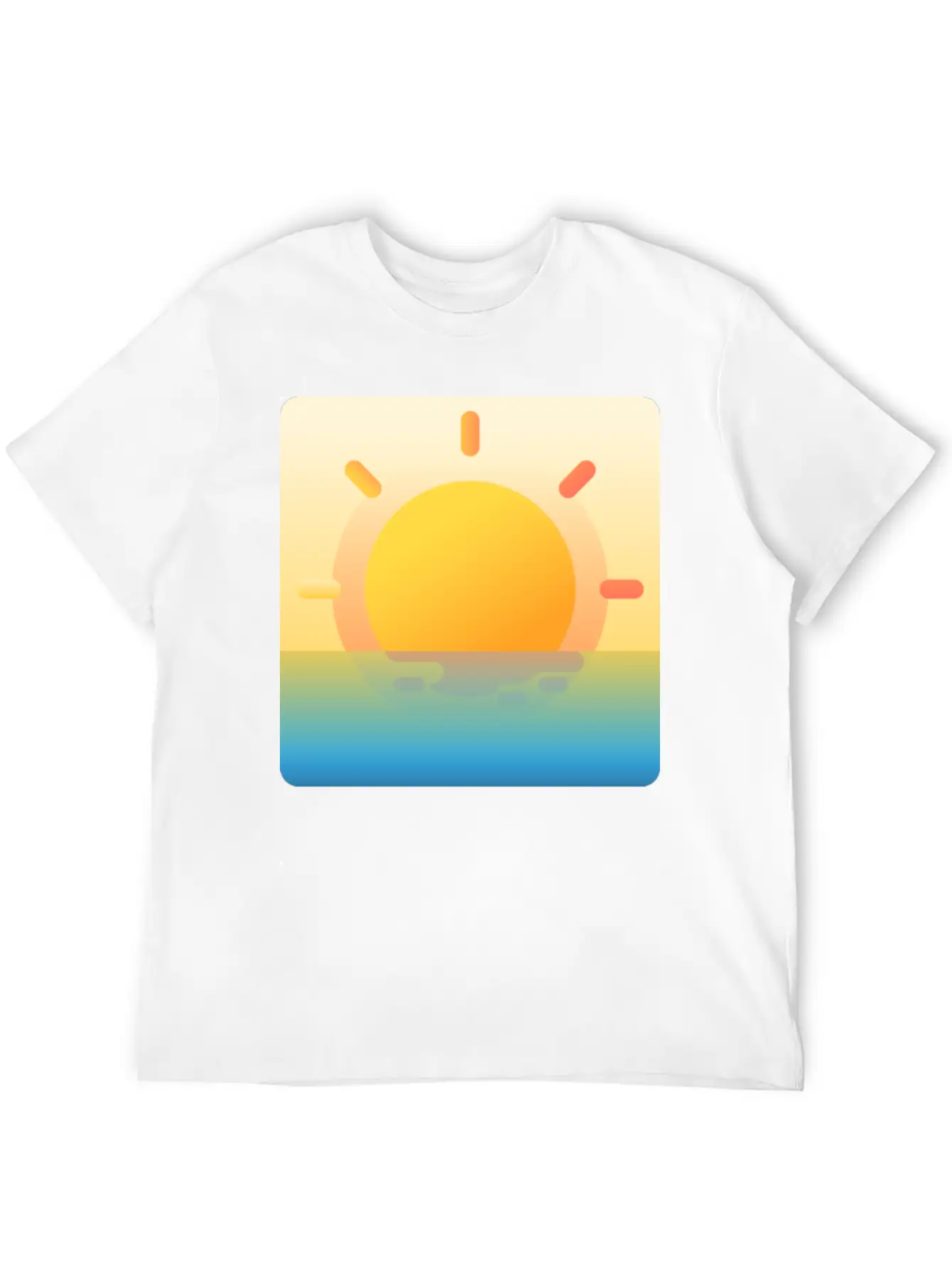 022 Sunrise Unisex Casual T-Shirt ¨C Clean Design For Daily Comfort