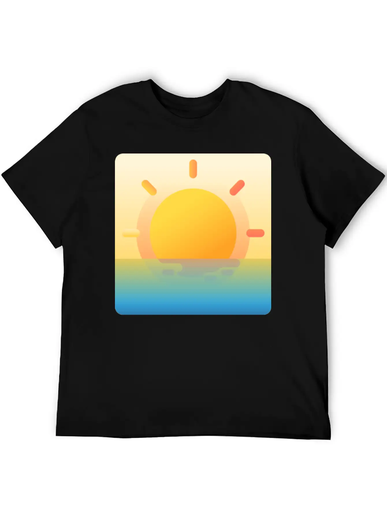 022 Sunrise Unisex Casual T-Shirt ¨C Clean Design For Daily Comfort