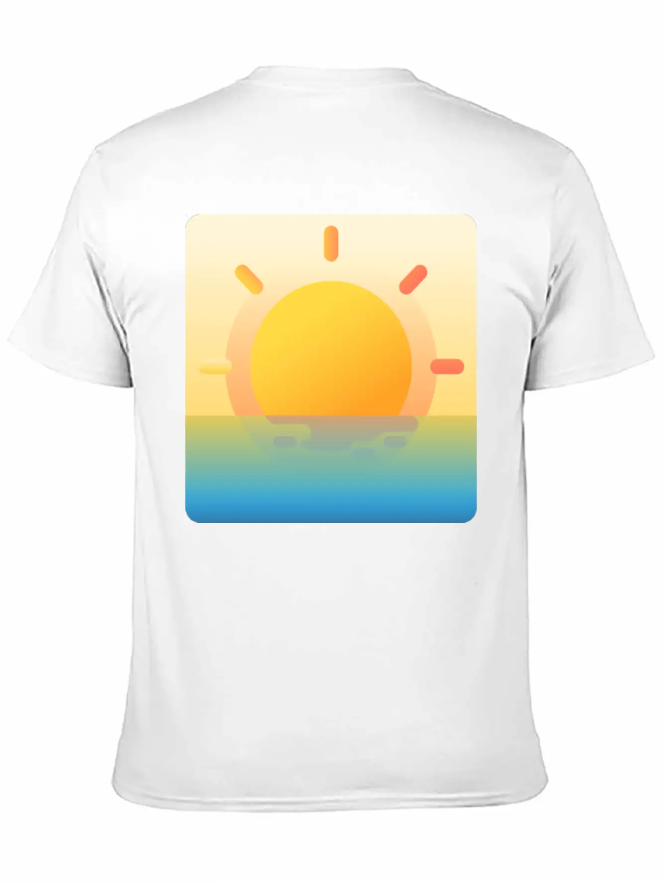 022 Sunrise Unisex Casual T-Shirt ¨C Clean Design For Daily Comfort