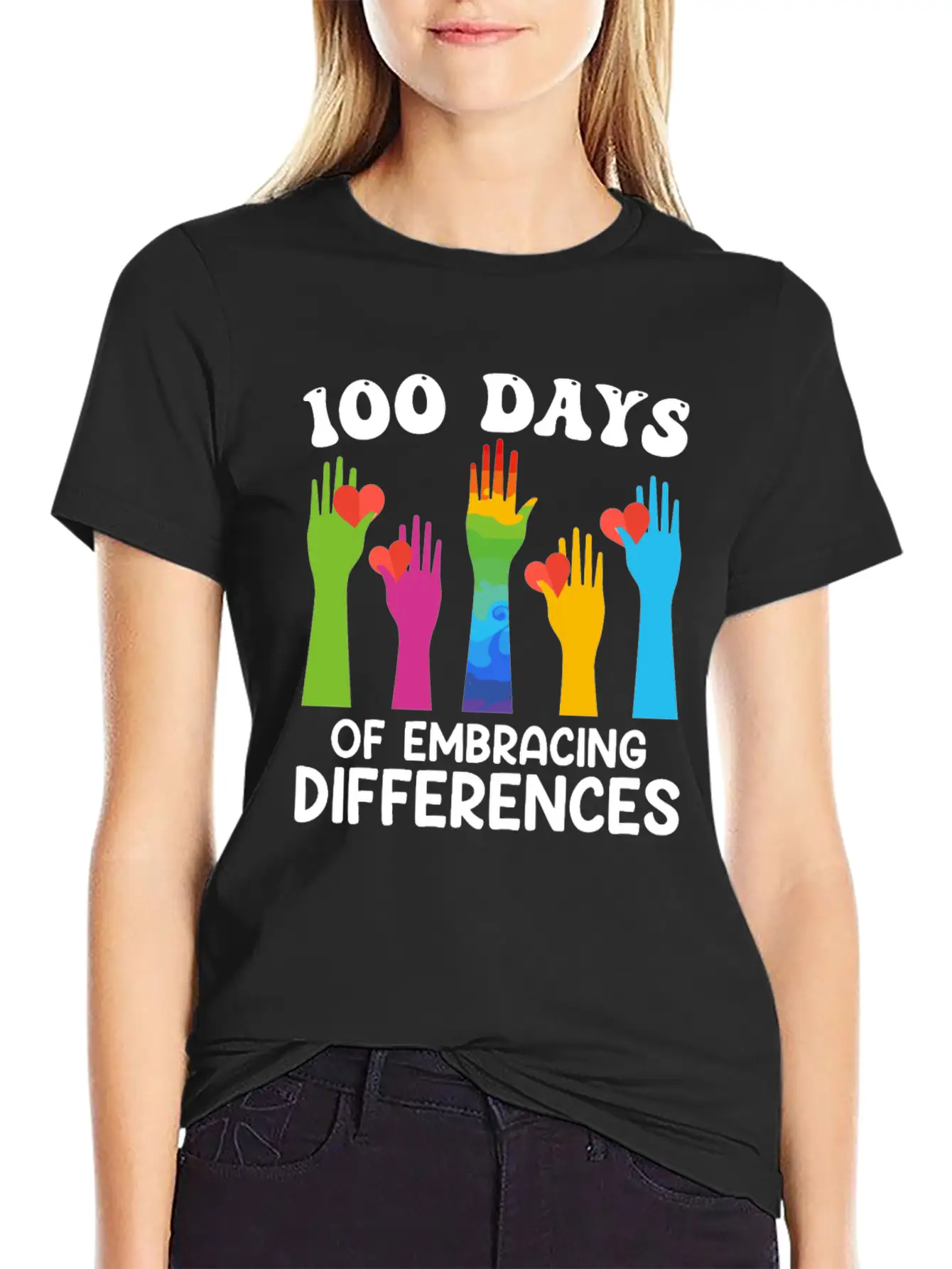 100 Days Of Embracing Differences Soft Cotton Short Sleeve Tee ¨C Unisex Wardrobe Staple