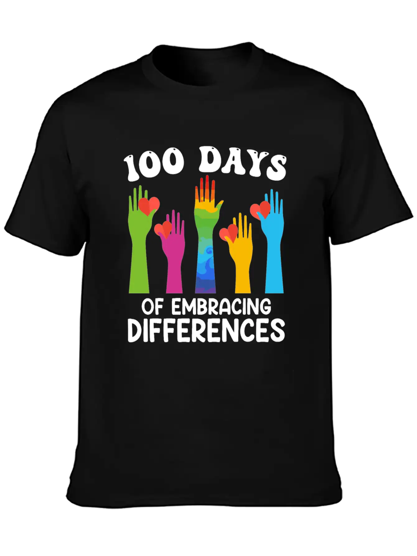 100 Days Of Embracing Differences Soft Cotton Short Sleeve Tee ¨C Unisex Wardrobe Staple