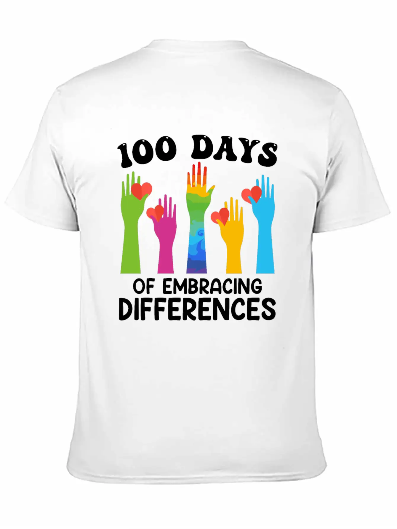 100 Days Of Embracing Differences Soft Cotton Short Sleeve Tee ¨C Unisex Wardrobe Staple