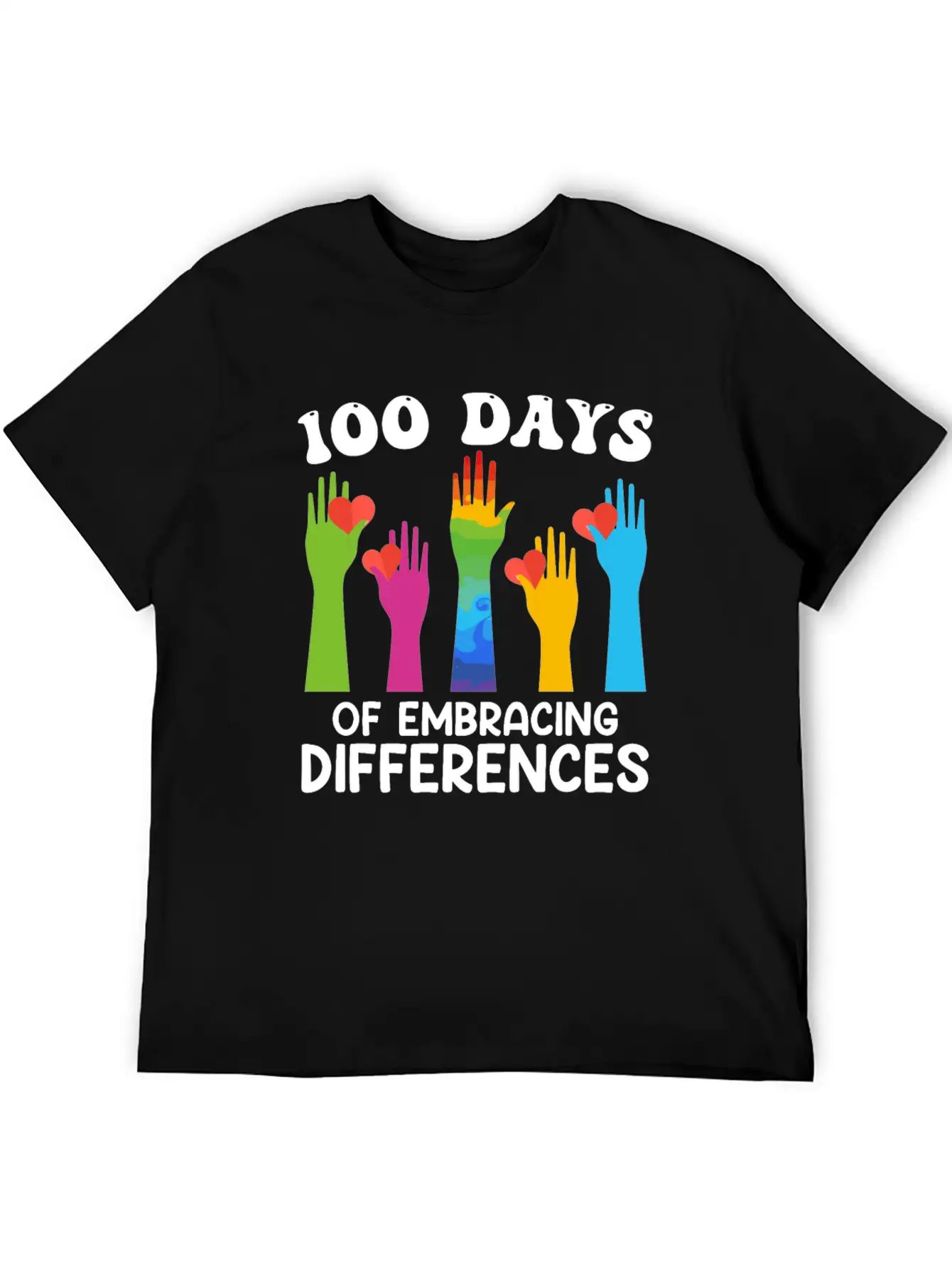 100 Days Of Embracing Differences Soft Cotton Short Sleeve Tee ¨C Unisex Wardrobe Staple