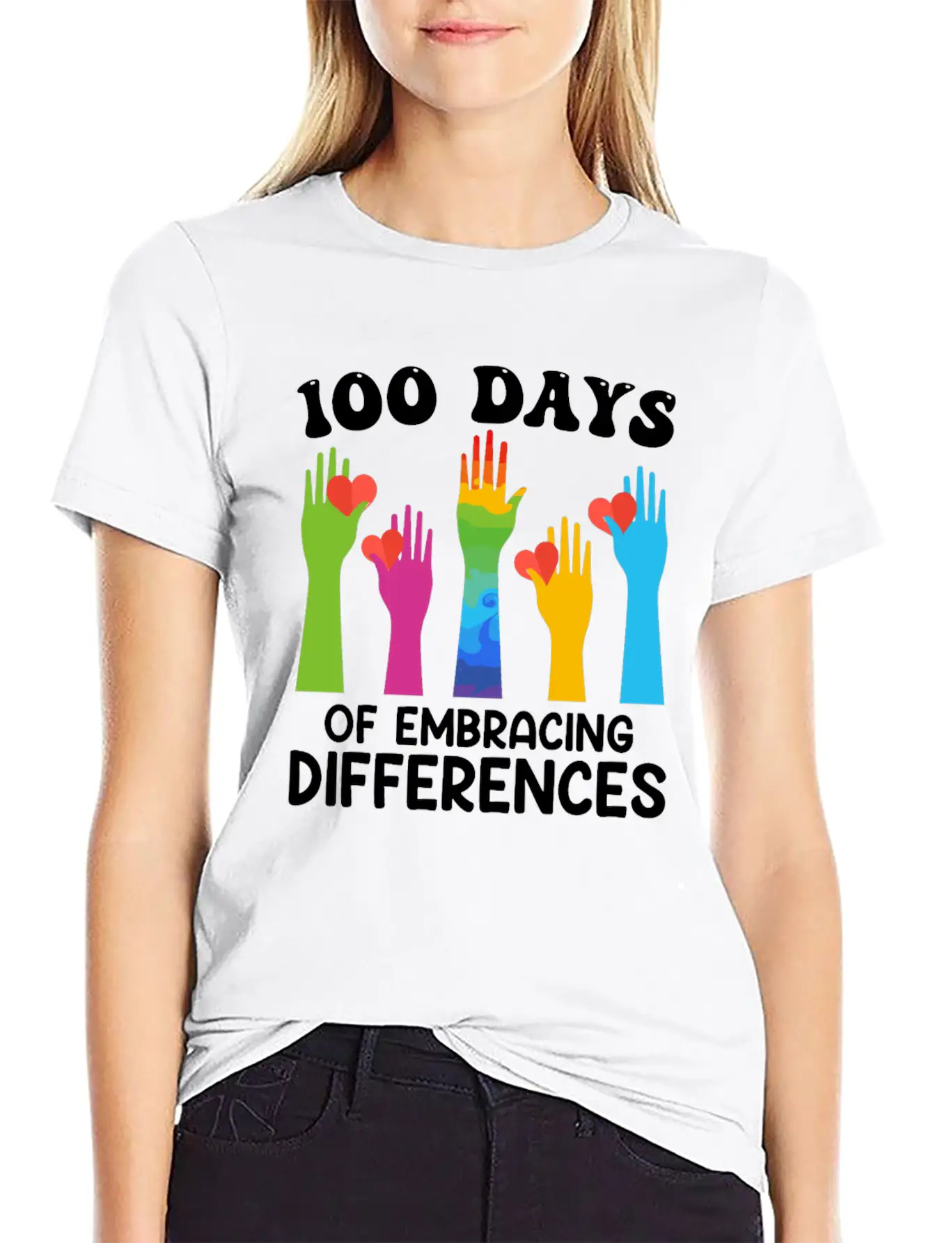 100 Days Of Embracing Differences Soft Cotton Short Sleeve Tee ¨C Unisex Wardrobe Staple