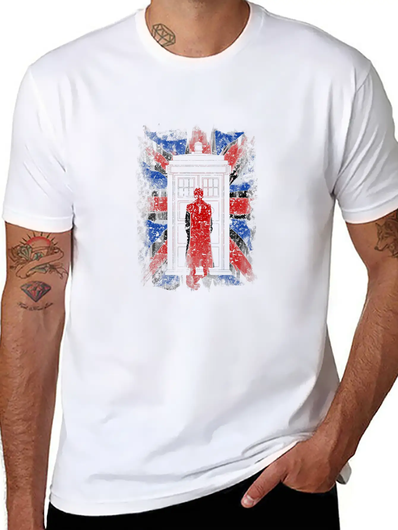 10Th United Kingdom Flag Essential Cotton Tee For Daily Outfits ¨C Unisex Style