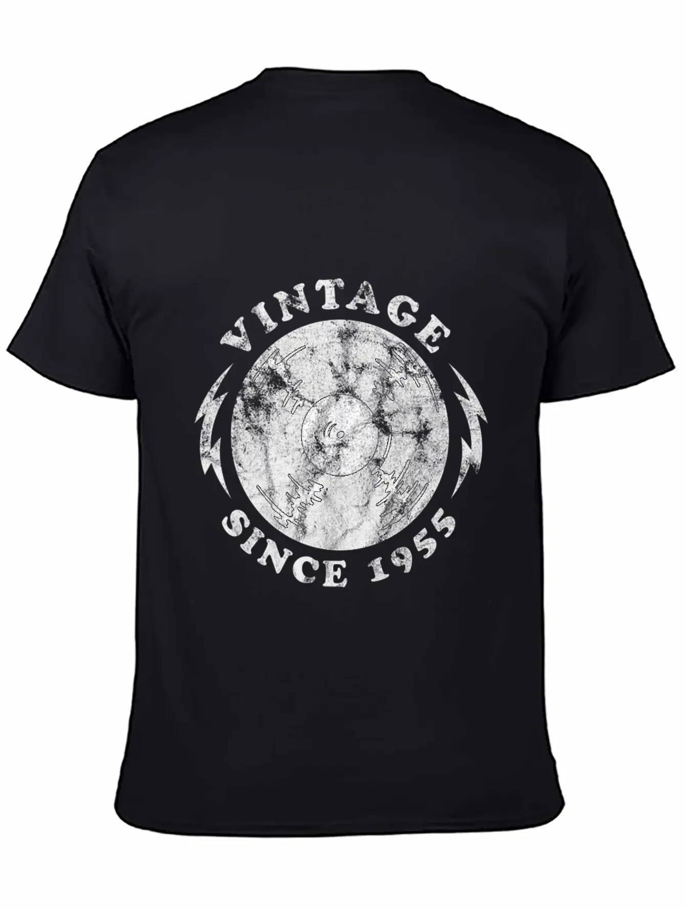 1955 Birthyear Vinyl Vintage 1955 Birthyear Vinyl Lightweight Cotton T-Shirt ¨C Daily Comfort Graphic Shirt