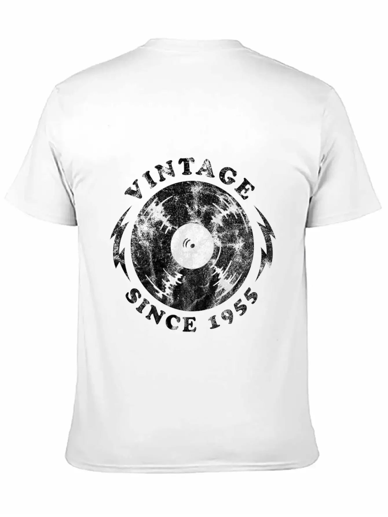 1955 Birthyear Vinyl Vintage 1955 Birthyear Vinyl Lightweight Cotton T-Shirt ¨C Daily Comfort Graphic Shirt