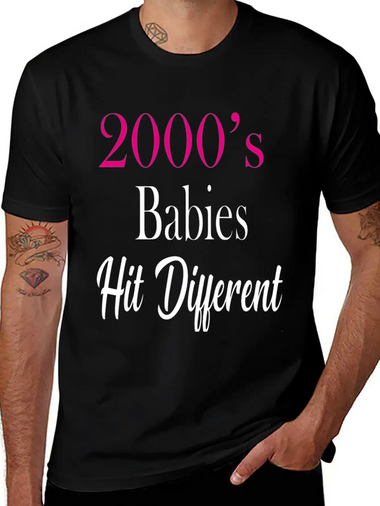 2000's Babies Hit Different, Best Gift 2000's Kid Soft Cotton Short Sleeve Tee ¨C Unisex Wardrobe Staple