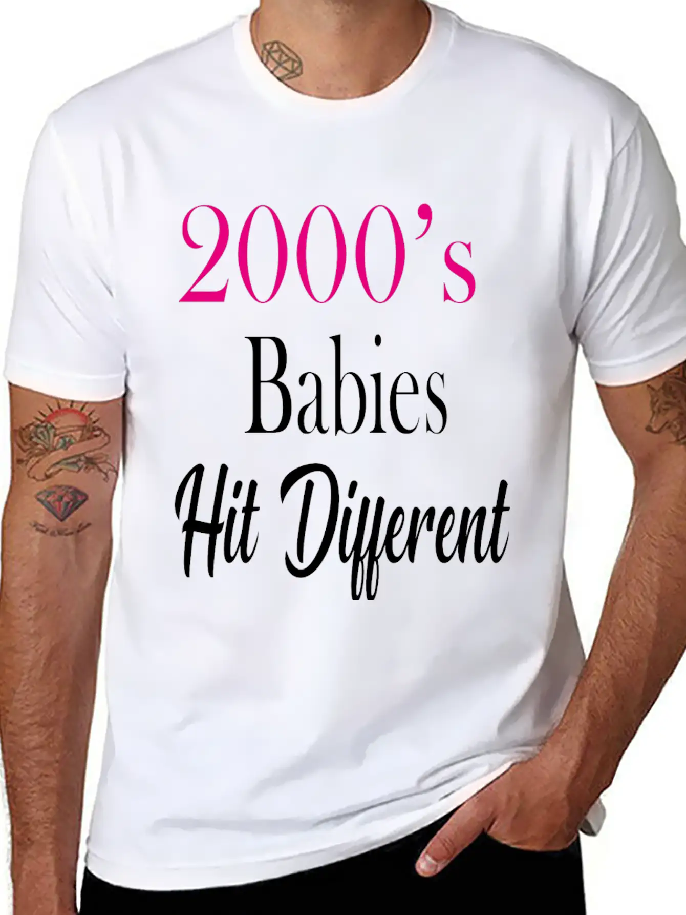 2000's Babies Hit Different, Best Gift 2000's Kid Soft Cotton Short Sleeve Tee ¨C Unisex Wardrobe Staple