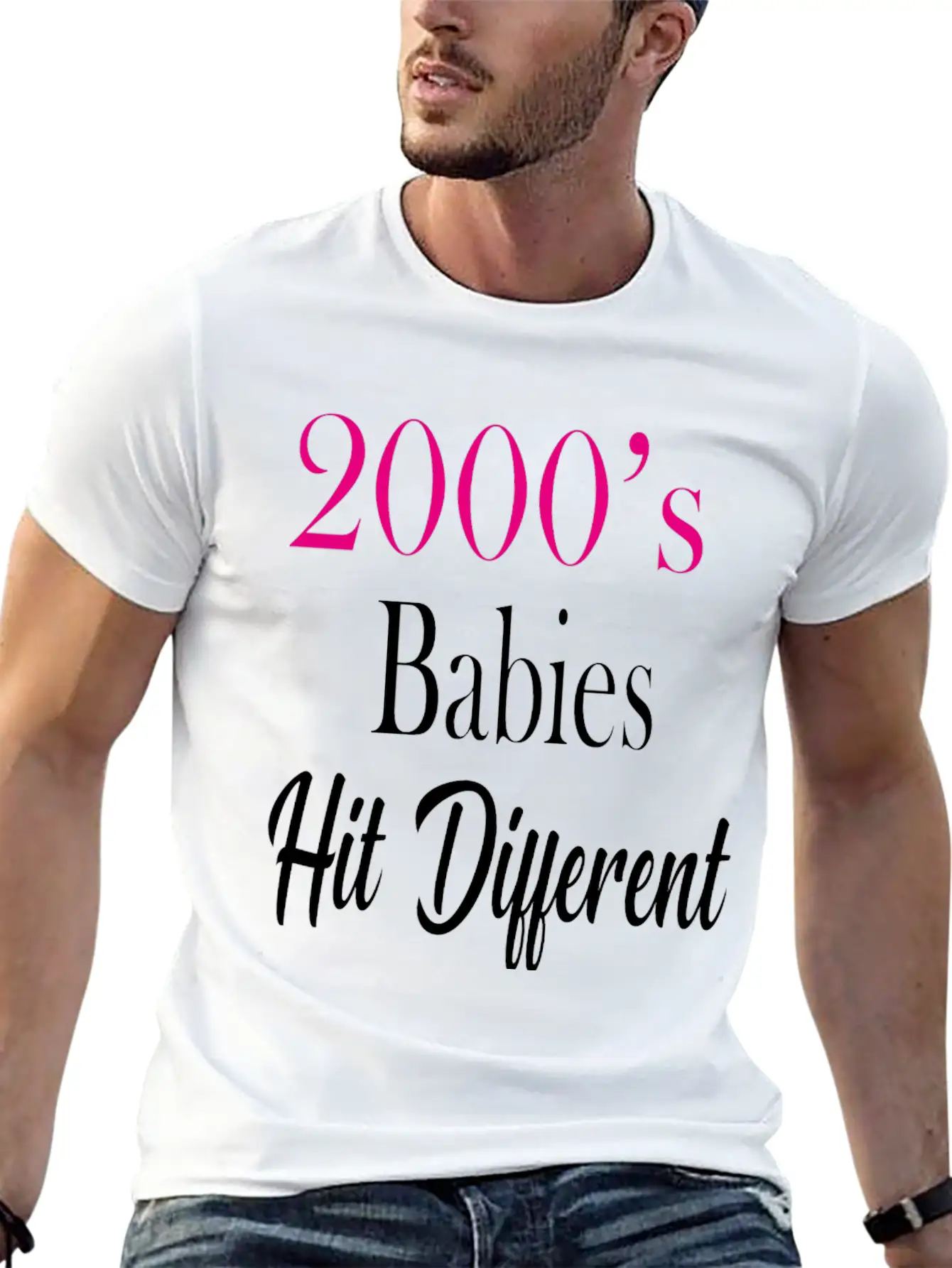 2000's Babies Hit Different, Best Gift 2000's Kid Soft Cotton Short Sleeve Tee ¨C Unisex Wardrobe Staple