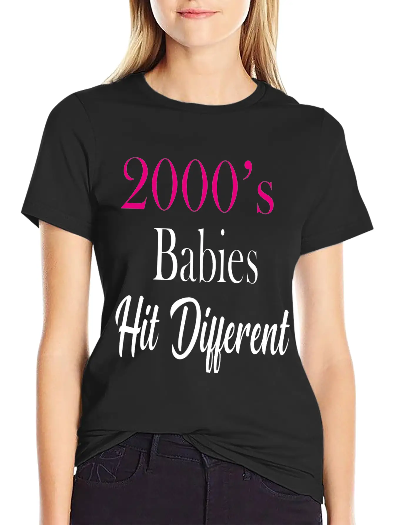 2000's Babies Hit Different, Best Gift 2000's Kid Soft Cotton Short Sleeve Tee ¨C Unisex Wardrobe Staple