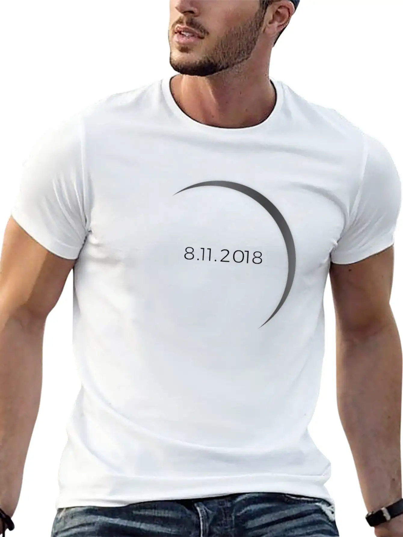 2018 Solar Eclipse Basic Graphic T-Shirt ¨C Daily Comfort In Soft Cotton