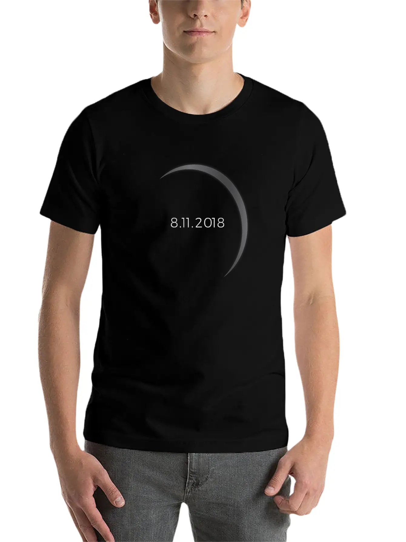 2018 Solar Eclipse Basic Graphic T-Shirt ¨C Daily Comfort In Soft Cotton