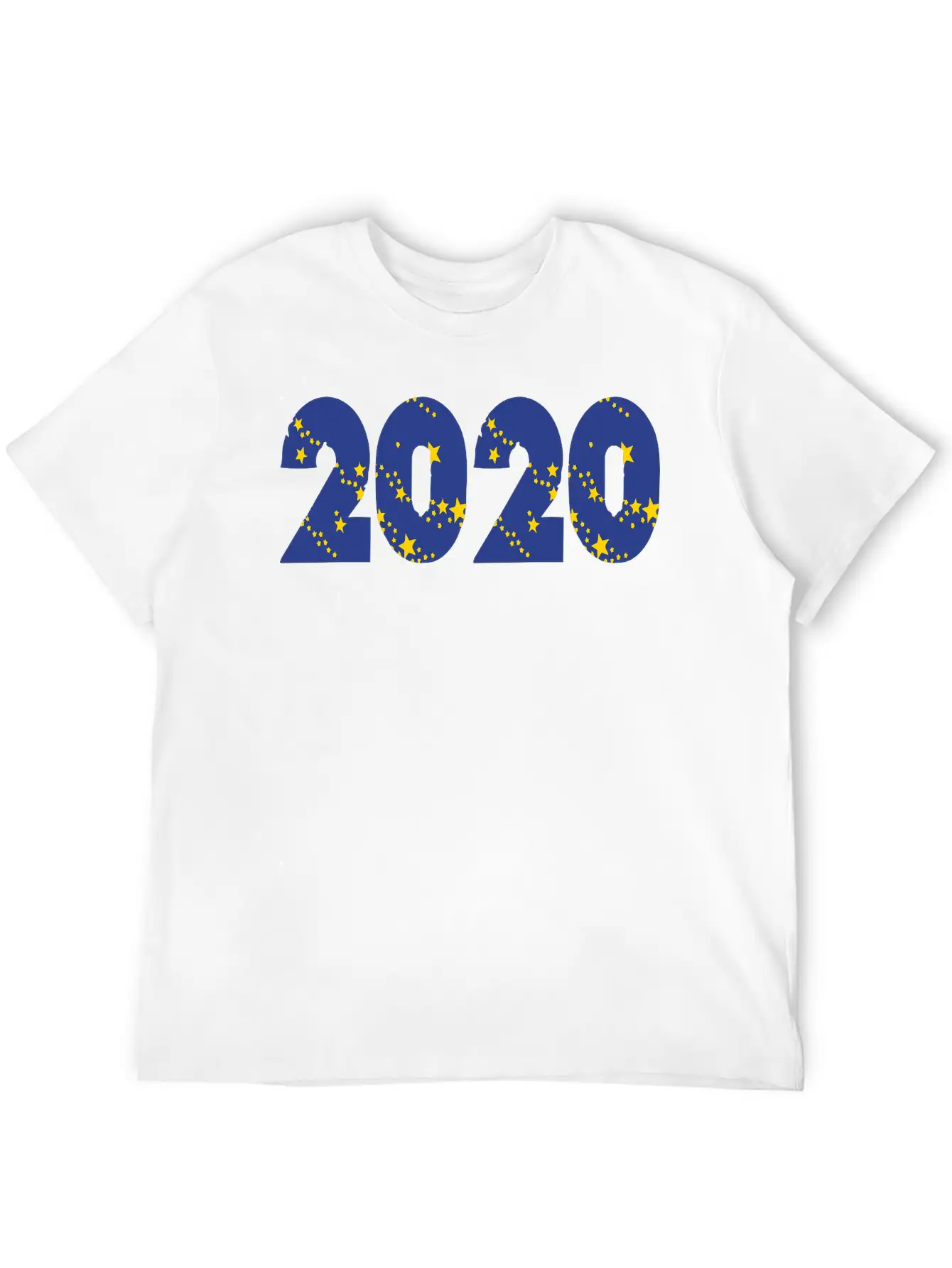 ??¡ã?2020-Awesome Happy New Year Of 2020(Star Font) Unisex Casual T-Shirt ¨C Clean Design For Daily Comfort