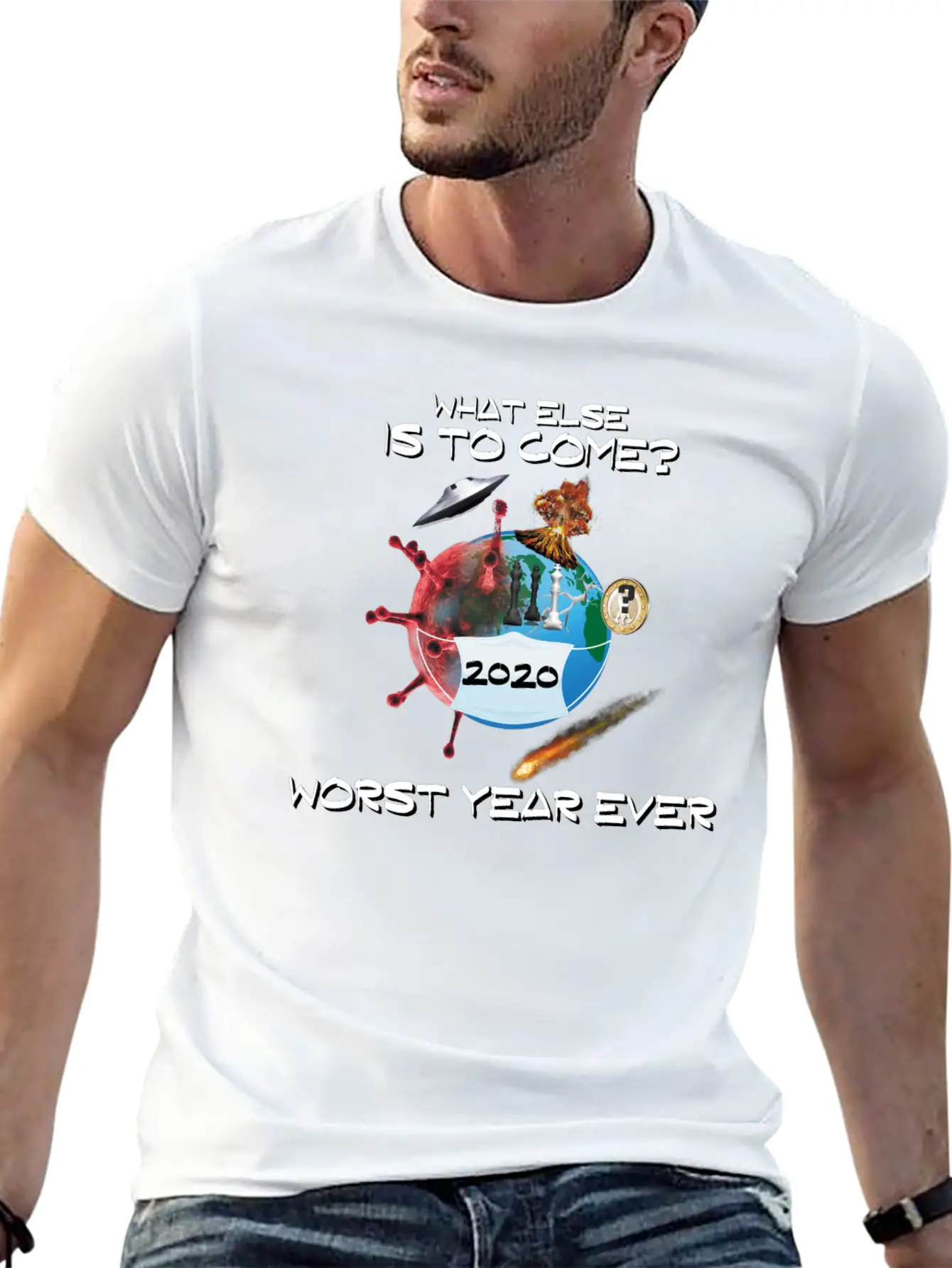 2020 WorseYearEver Unisex Casual T-Shirt ¨C Clean Design For Daily Comfort