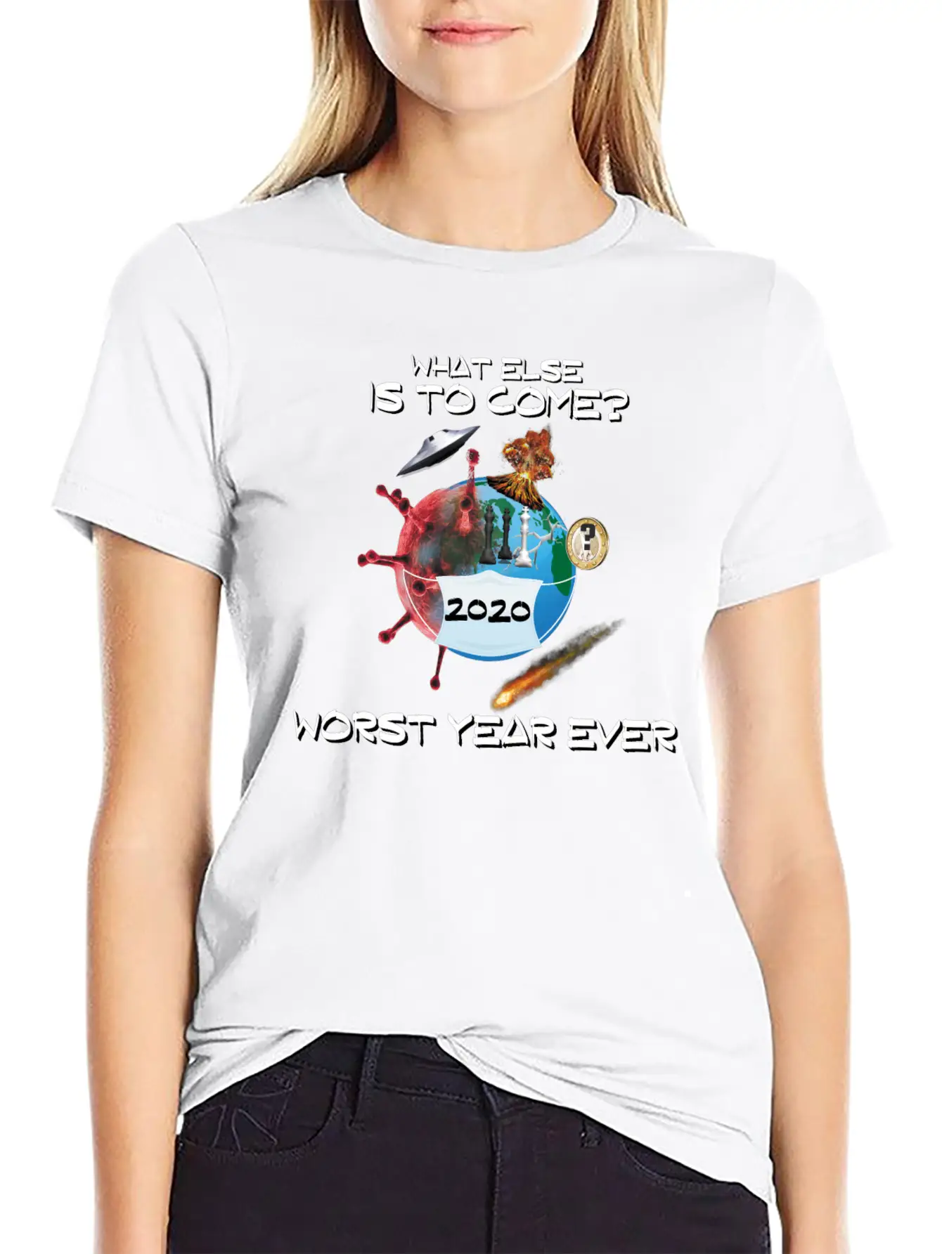 2020 WorseYearEver Unisex Casual T-Shirt ¨C Clean Design For Daily Comfort