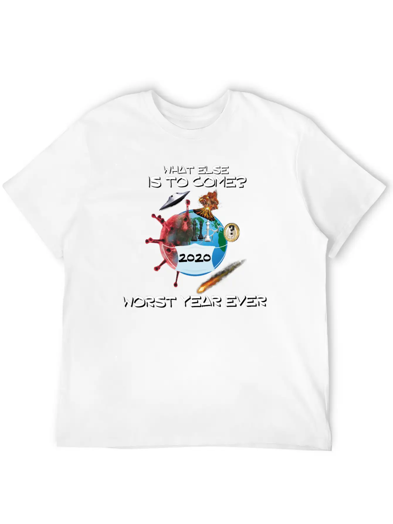2020 WorseYearEver Unisex Casual T-Shirt ¨C Clean Design For Daily Comfort
