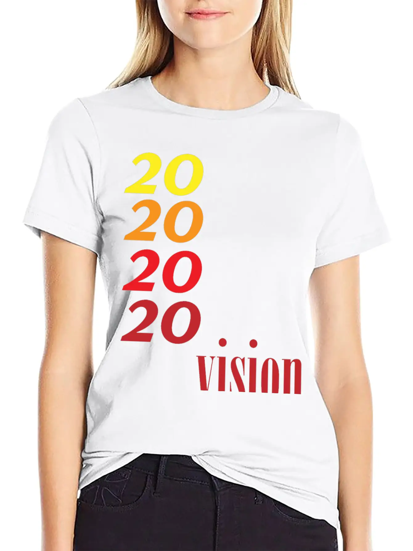 2020vision Basic Graphic T-Shirt ¨C Daily Comfort In Soft Cotton