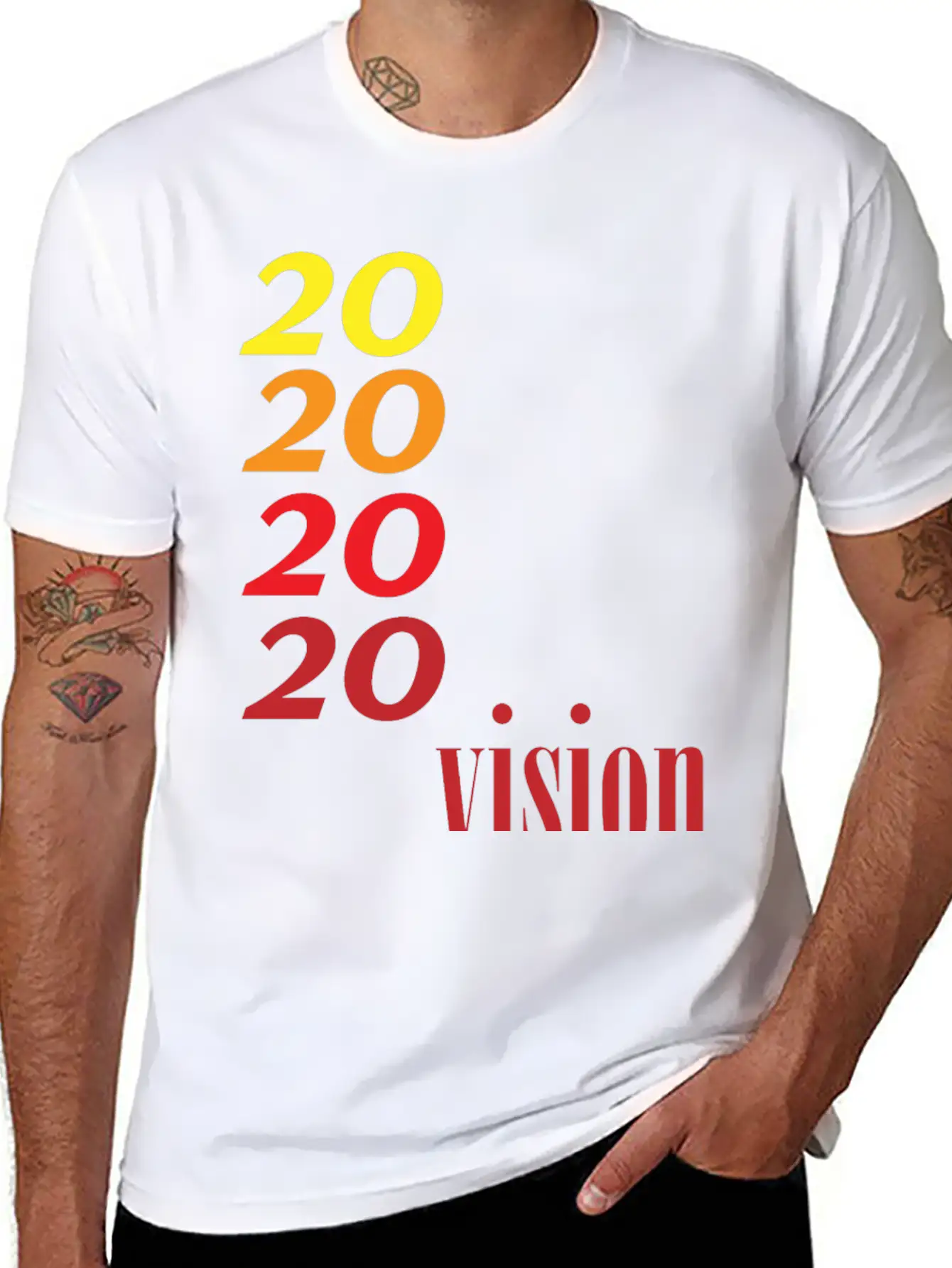 2020vision Basic Graphic T-Shirt ¨C Daily Comfort In Soft Cotton