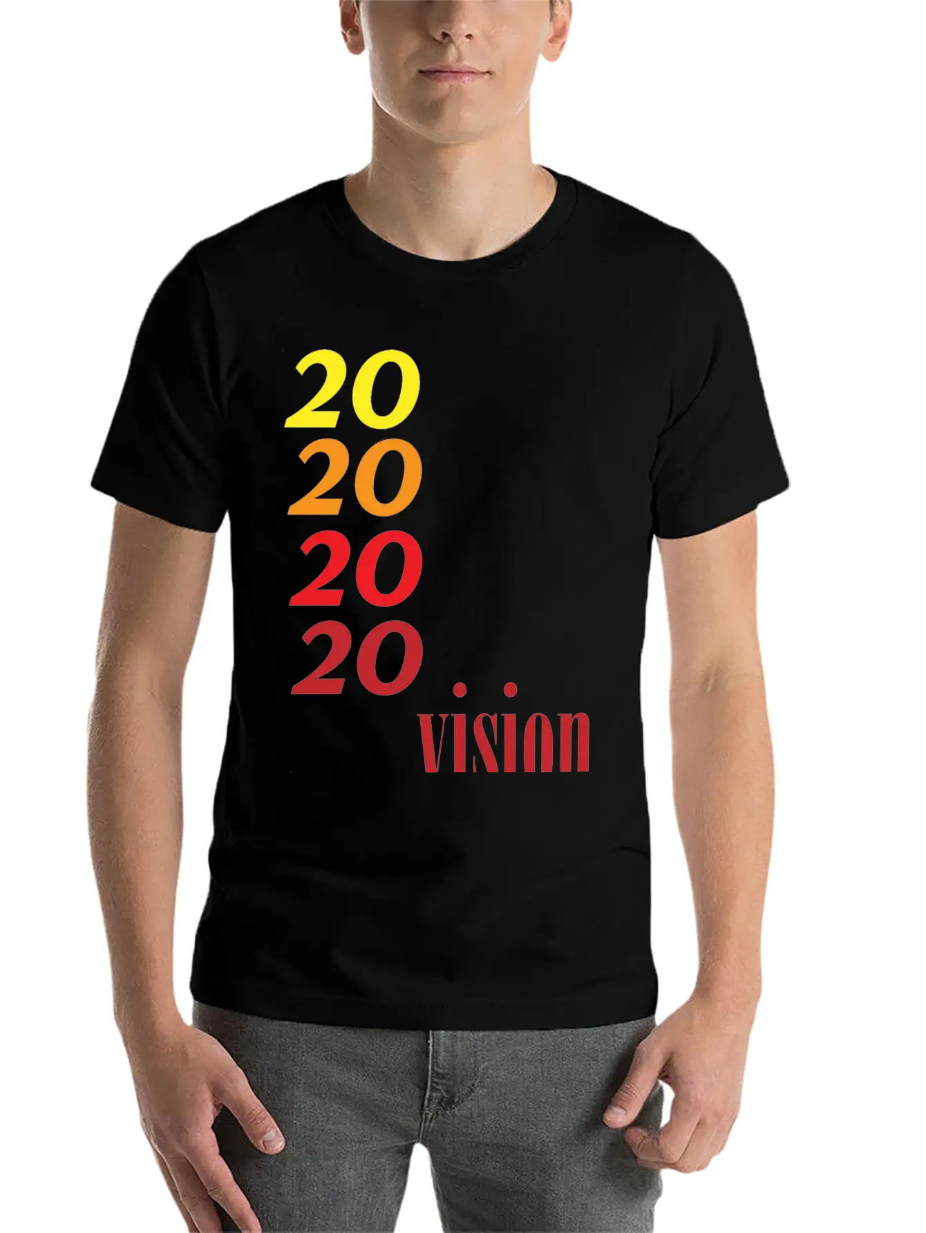 2020vision Basic Graphic T-Shirt ¨C Daily Comfort In Soft Cotton