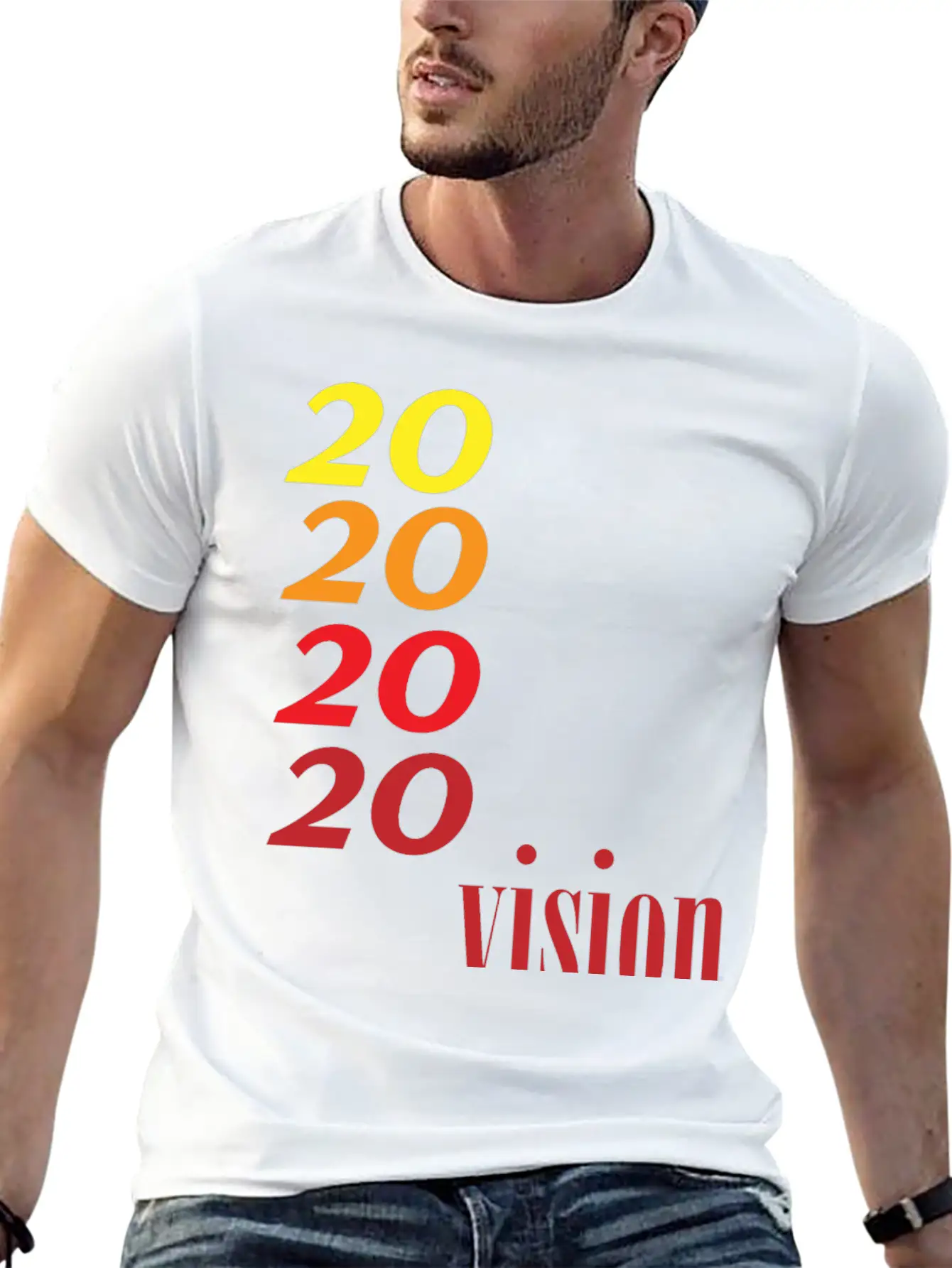 2020vision Basic Graphic T-Shirt ¨C Daily Comfort In Soft Cotton