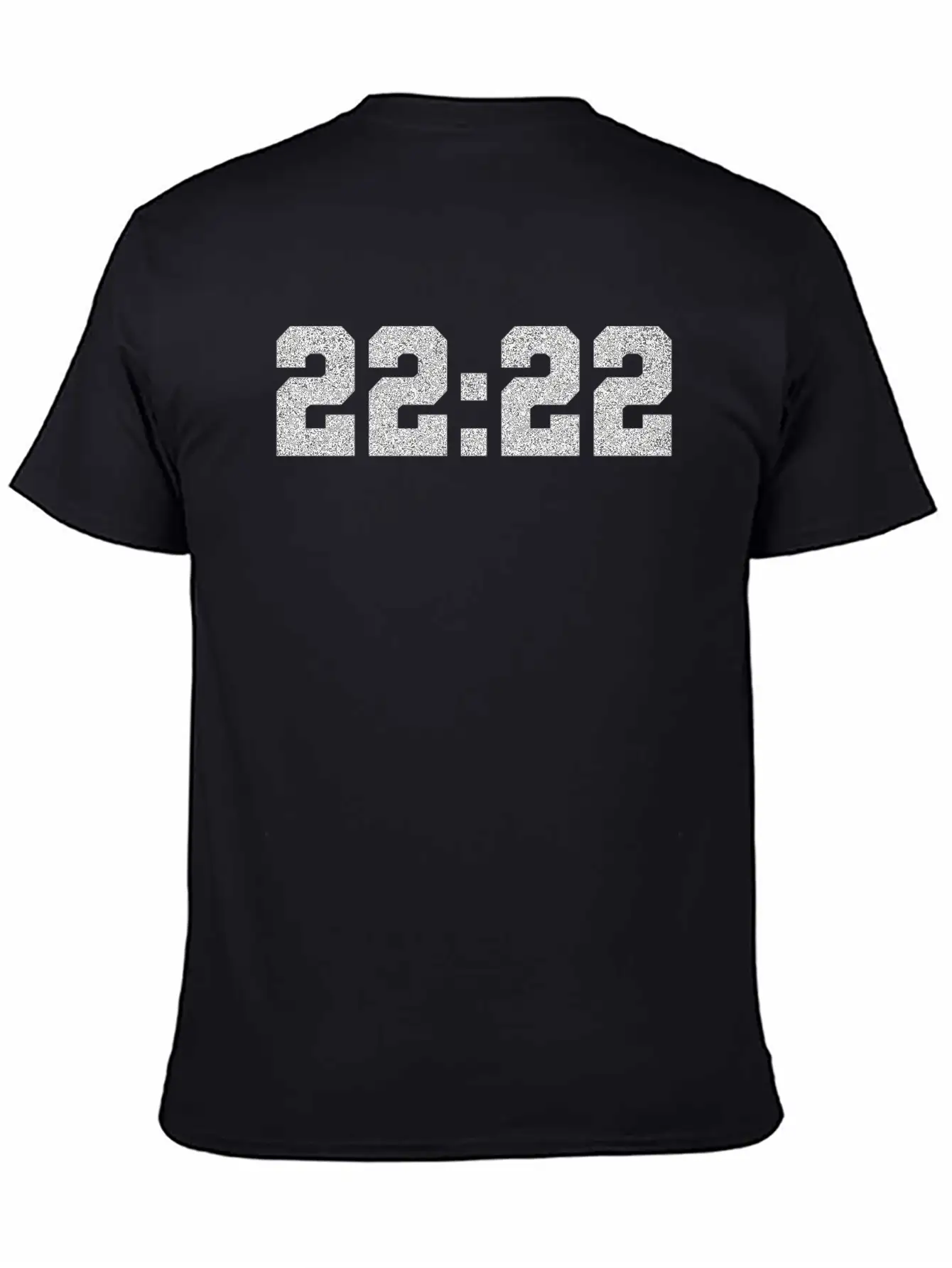 222 Angel Number Intuition Silver Word Art Essential Cotton Tee For Daily Outfits ¨C Unisex Style