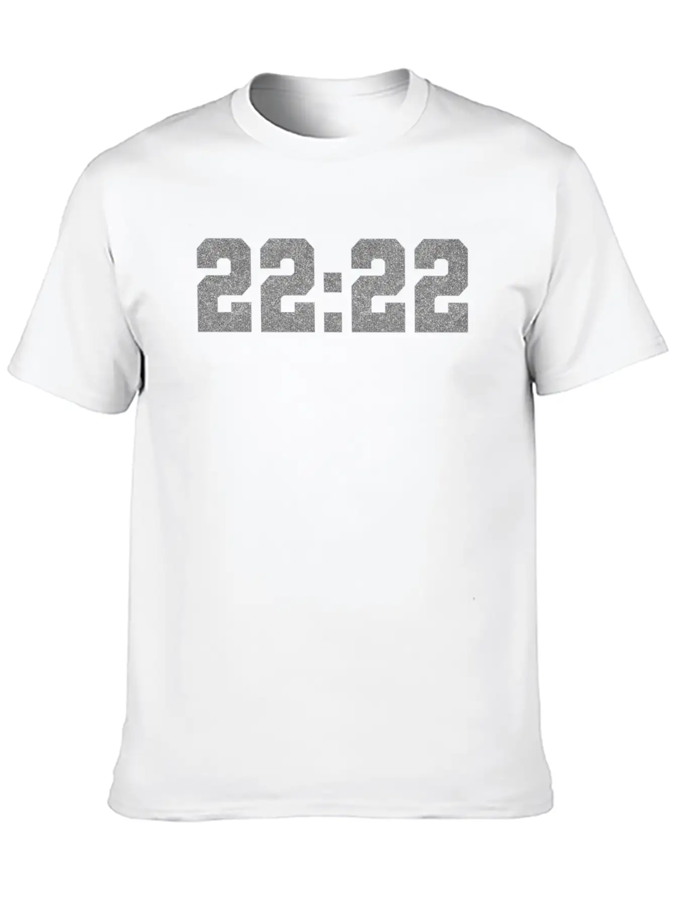 222 Angel Number Intuition Silver Word Art Essential Cotton Tee For Daily Outfits ¨C Unisex Style