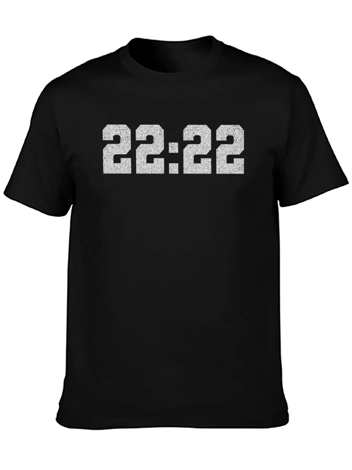 222 Angel Number Intuition Silver Word Art Essential Cotton Tee For Daily Outfits ¨C Unisex Style