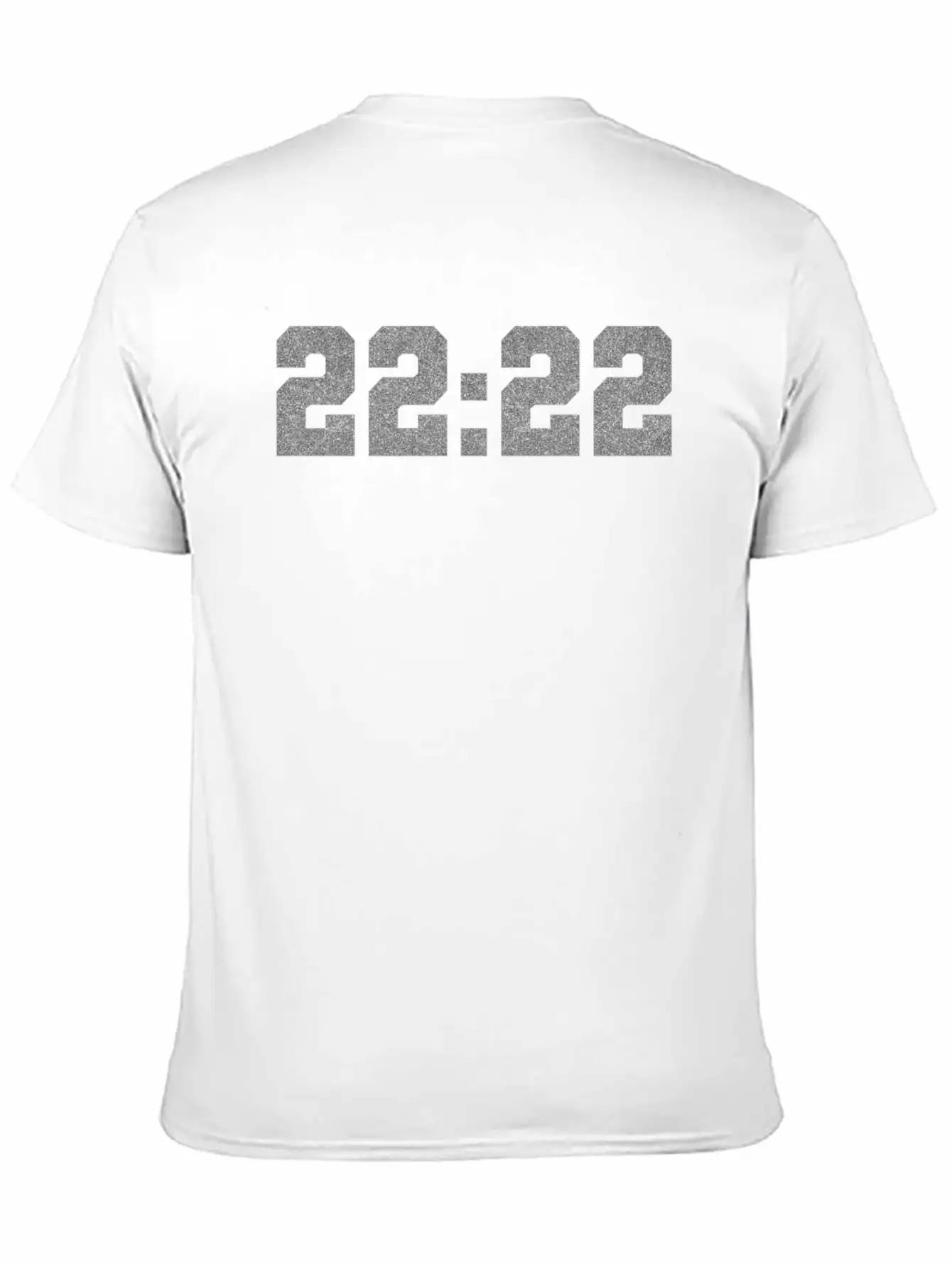 222 Angel Number Intuition Silver Word Art Essential Cotton Tee For Daily Outfits ¨C Unisex Style