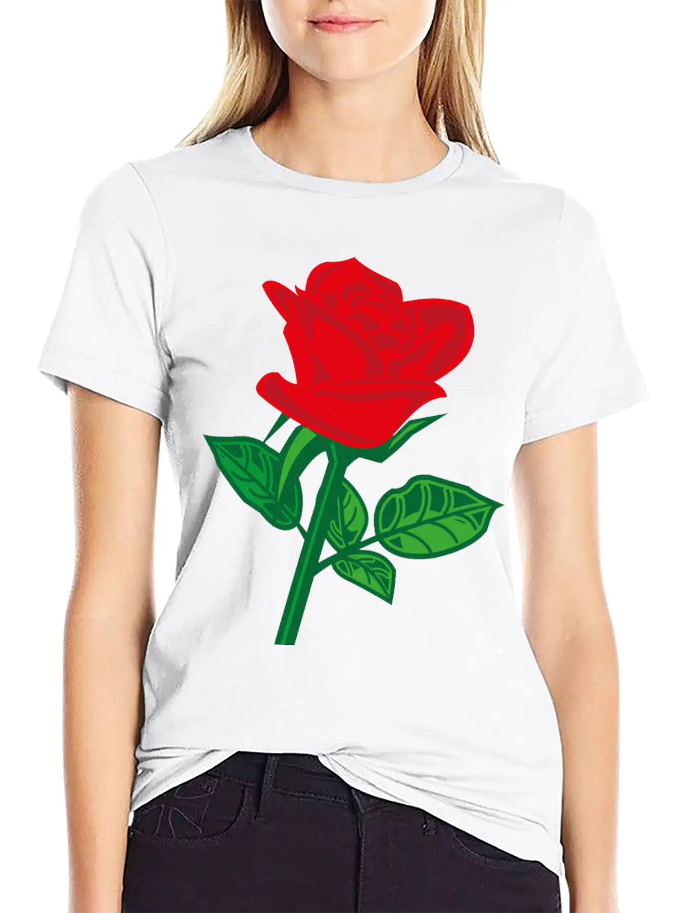 2541614 135369931 Rose Soft Cotton Short Sleeve Tee ¨C Unisex Wardrobe Staple