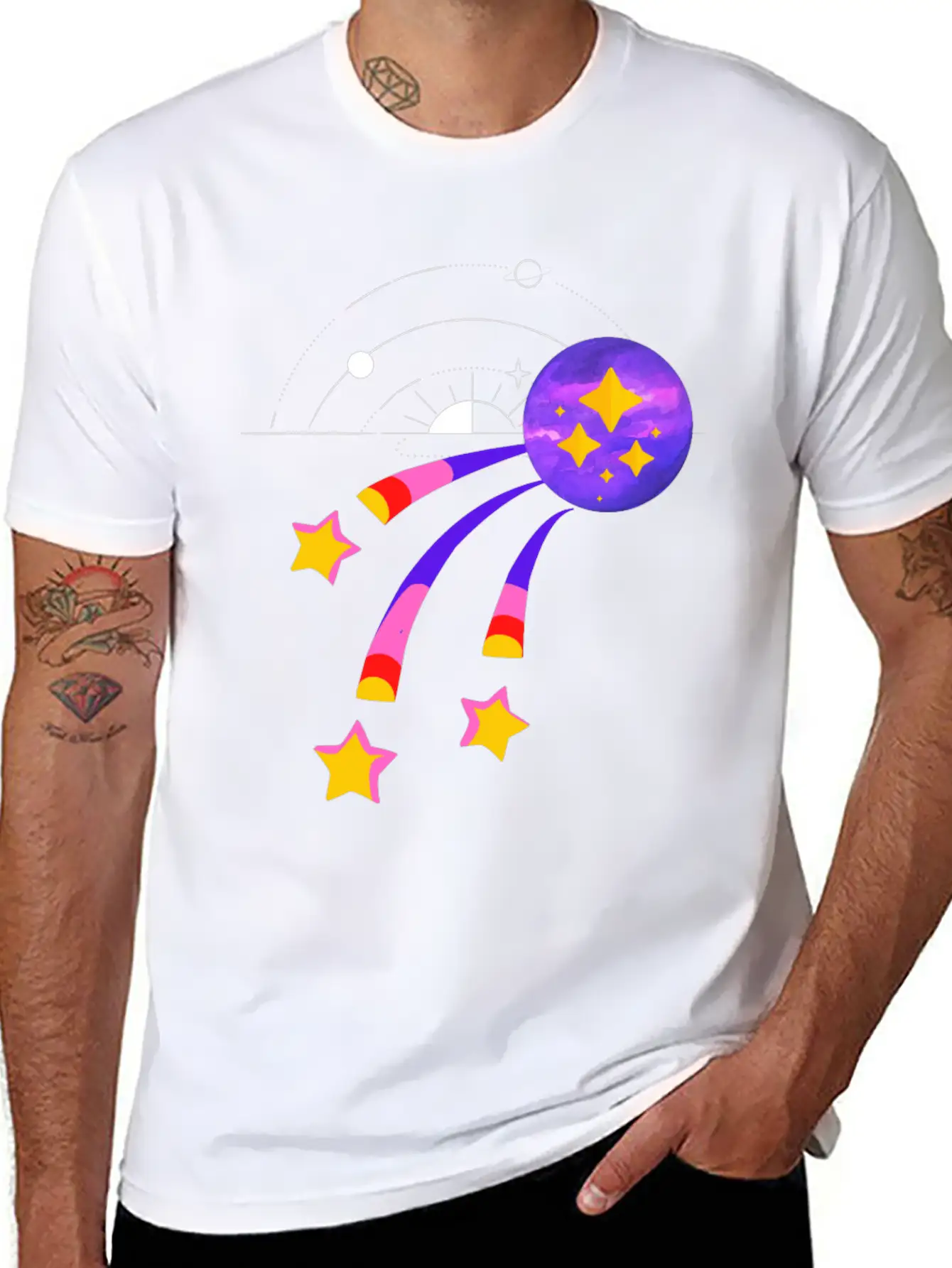 3 METEOR Basic Graphic T-Shirt ¨C Daily Comfort In Soft Cotton