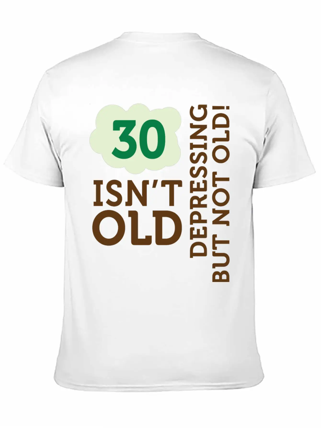 30 Is Not Old. Depressing, But Not Old! Unisex Casual T-Shirt ¨C Clean Design For Daily Comfort