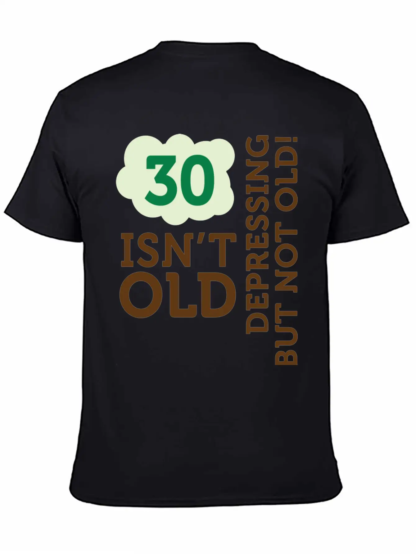 30 Is Not Old. Depressing, But Not Old! Unisex Casual T-Shirt ¨C Clean Design For Daily Comfort