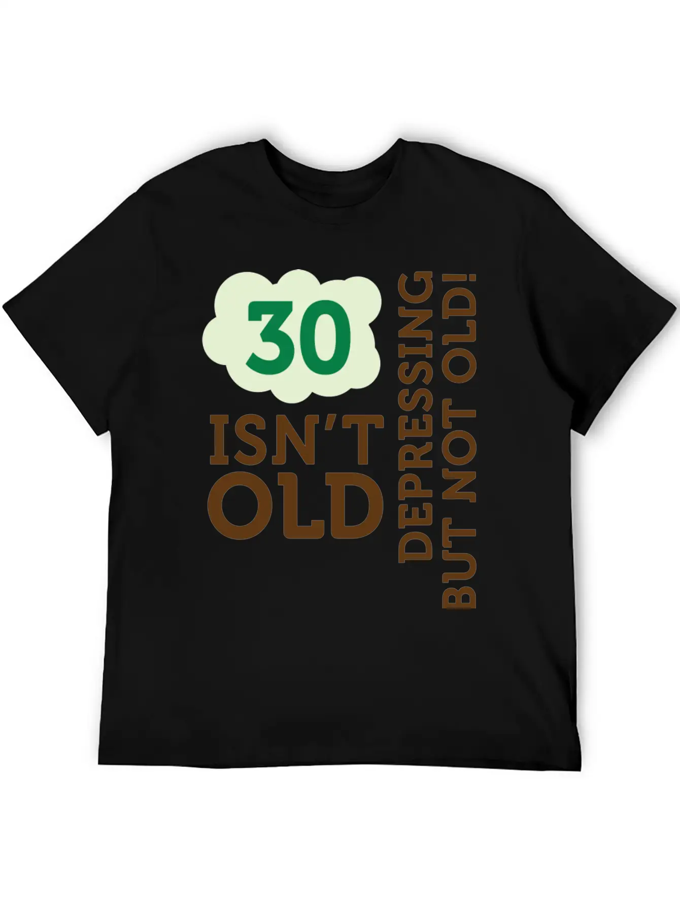 30 Is Not Old. Depressing, But Not Old! Unisex Casual T-Shirt ¨C Clean Design For Daily Comfort