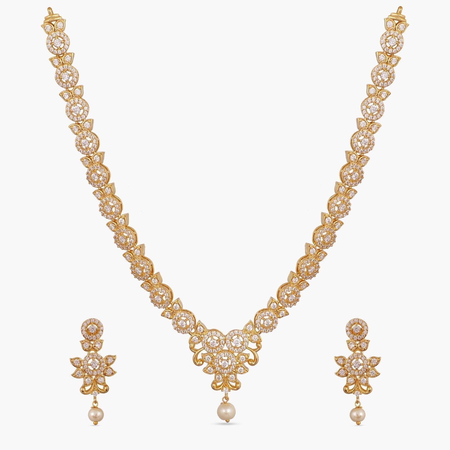 Taya Nakshatra CZ Necklace Set