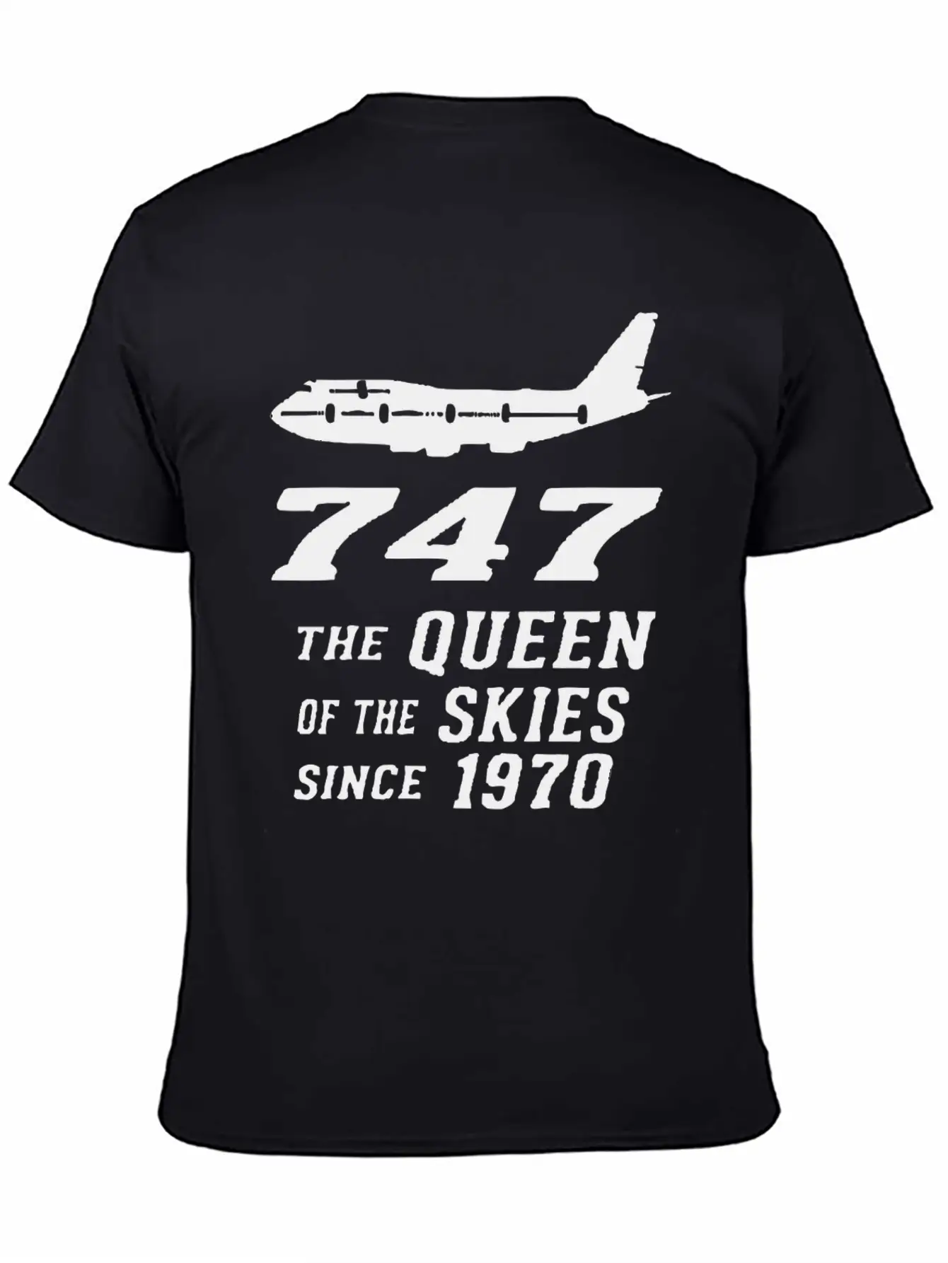 747 QUEEN OF THE SKY Basic Graphic T-Shirt ¨C Daily Comfort In Soft Cotton