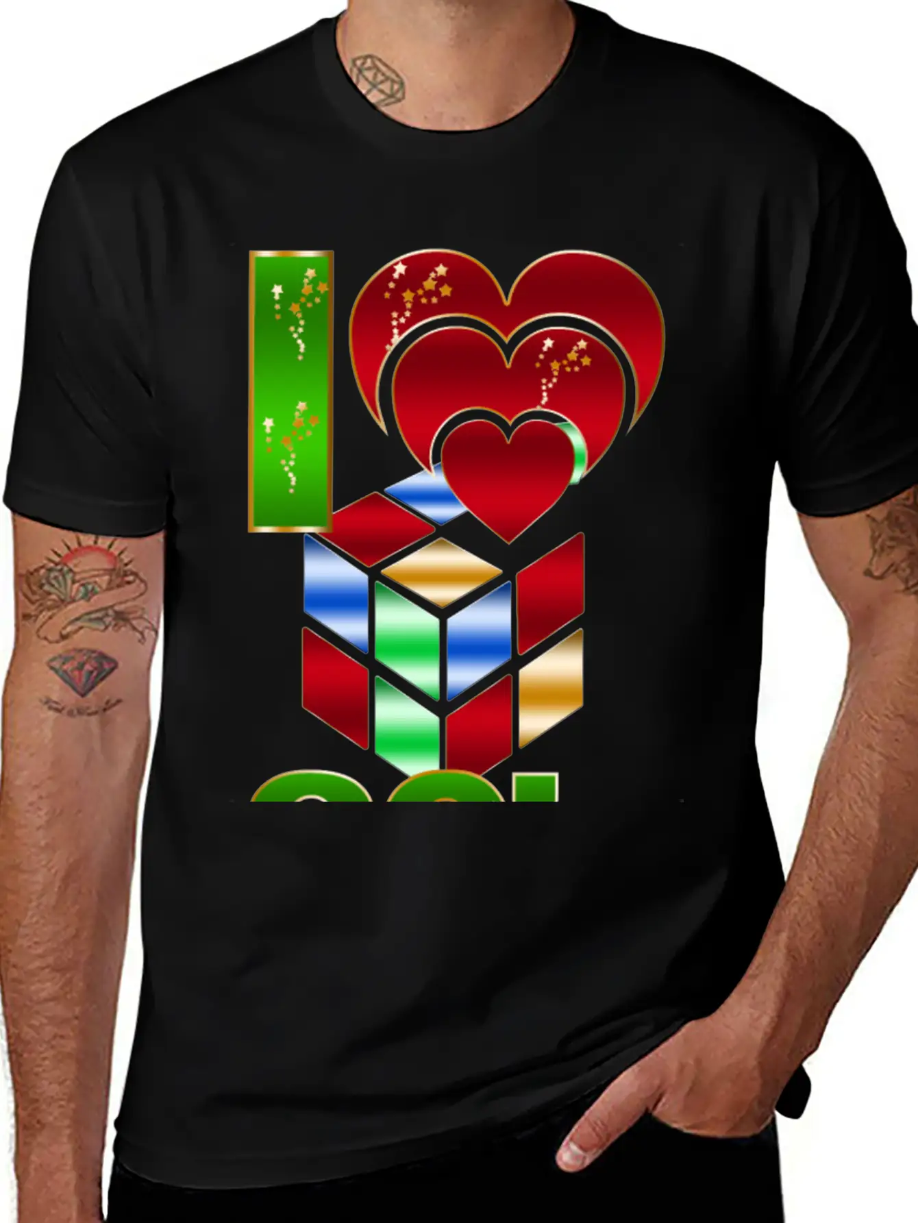 80s I Love Essential Cotton Tee For Daily Outfits ¨C Unisex Style