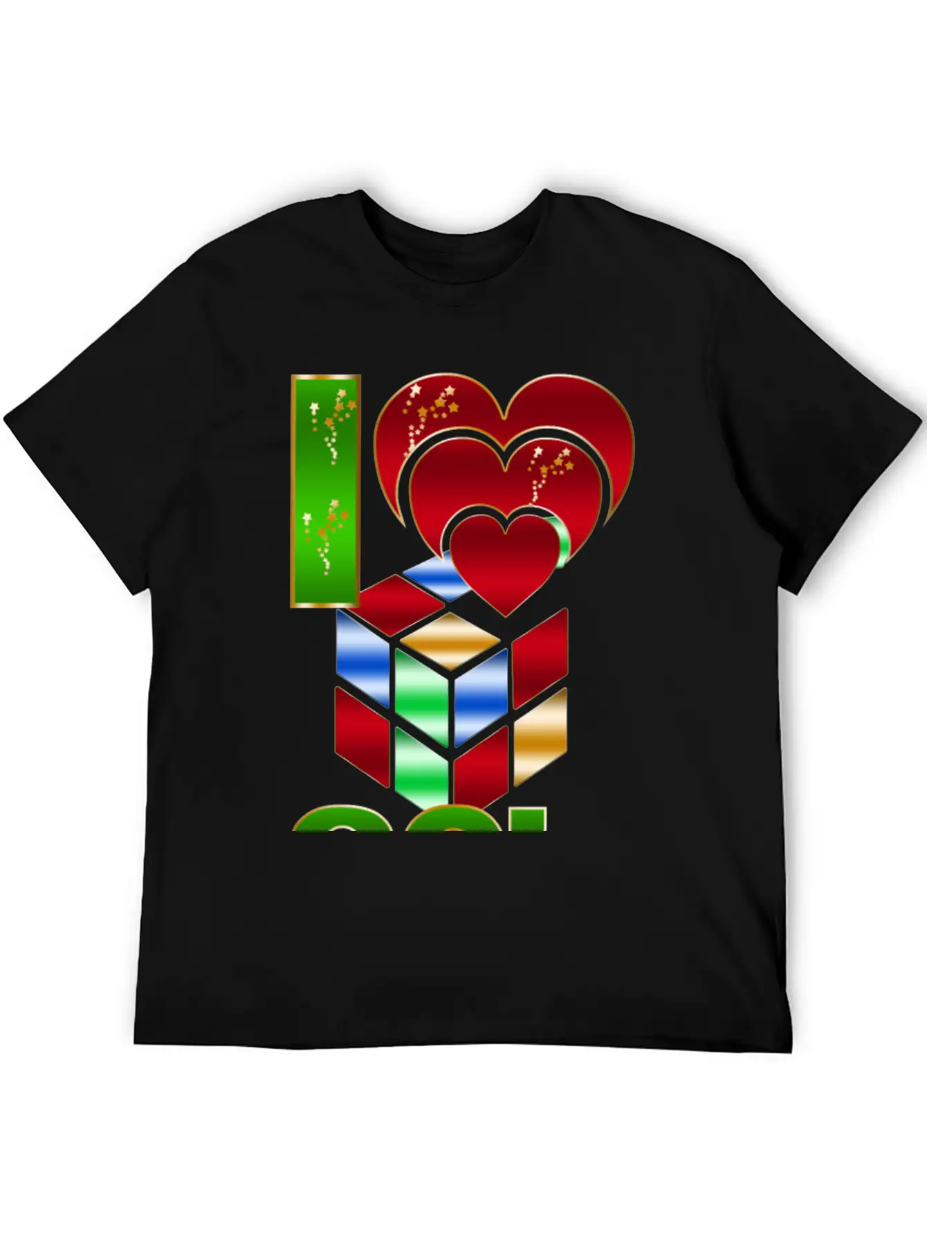 80s I Love Essential Cotton Tee For Daily Outfits ¨C Unisex Style