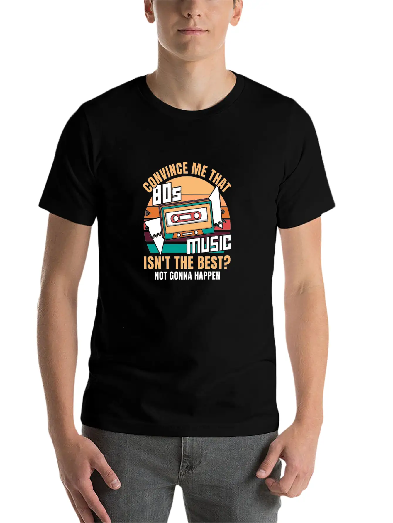 80s Music Essential Cotton Tee For Daily Outfits ¨C Unisex Style