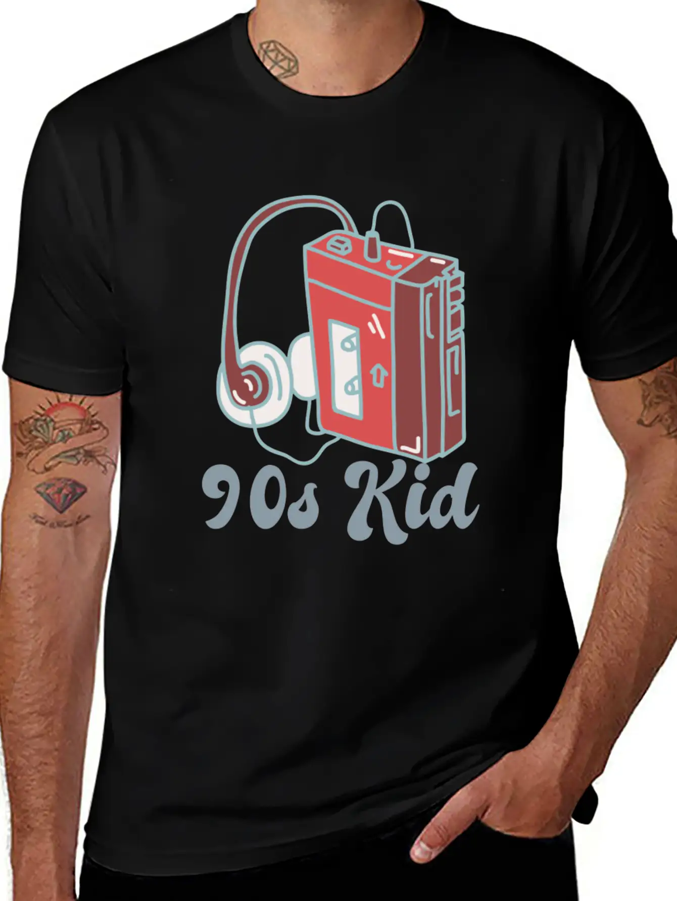 90s Kid Cassette Unisex Casual T-Shirt ¨C Clean Design For Daily Comfort