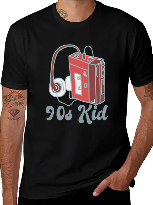 90s Kid Cassette Unisex Casual T-Shirt ¨C Clean Design For Daily Comfort