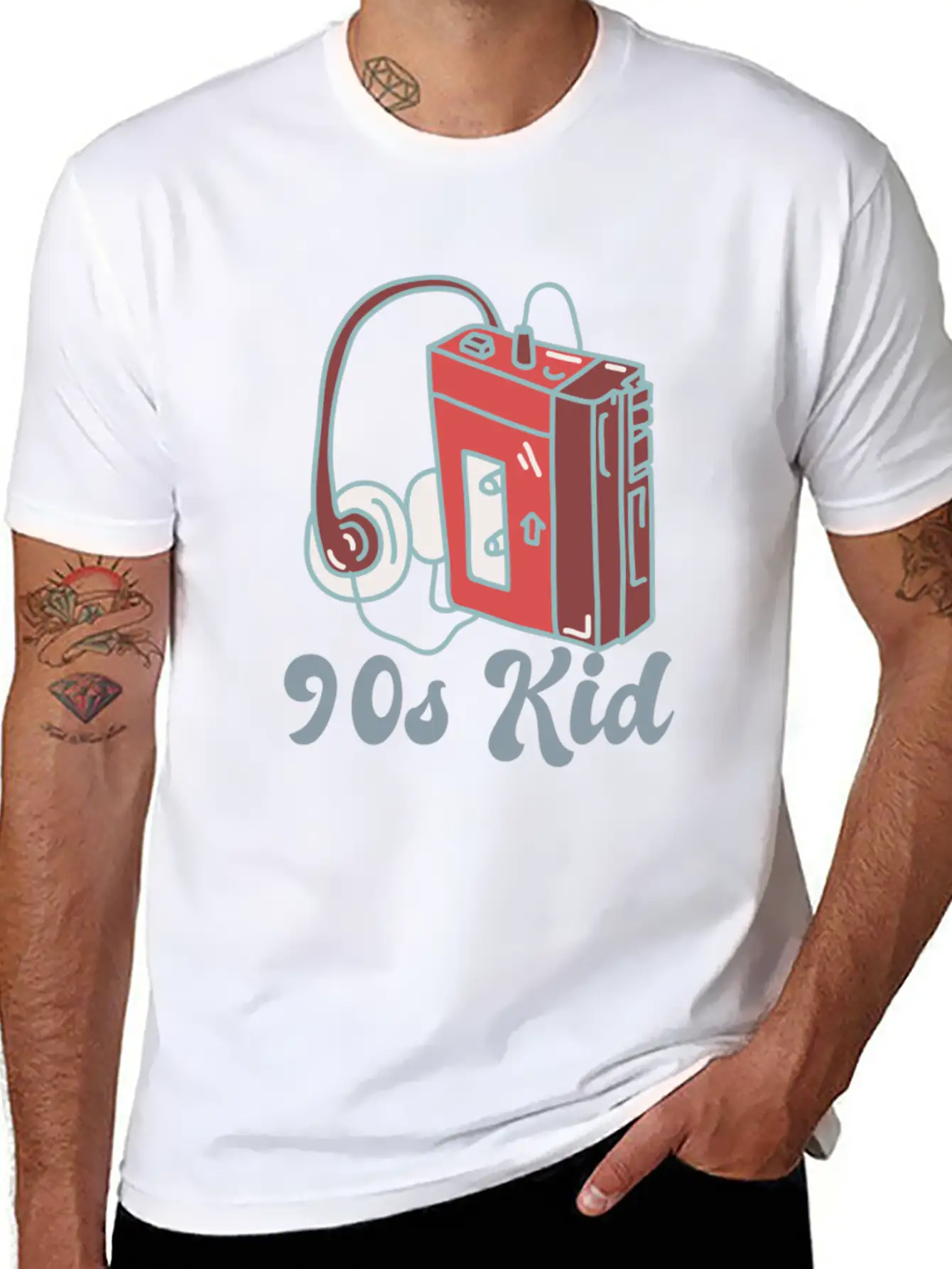 90s Kid Cassette Unisex Casual T-Shirt ¨C Clean Design For Daily Comfort