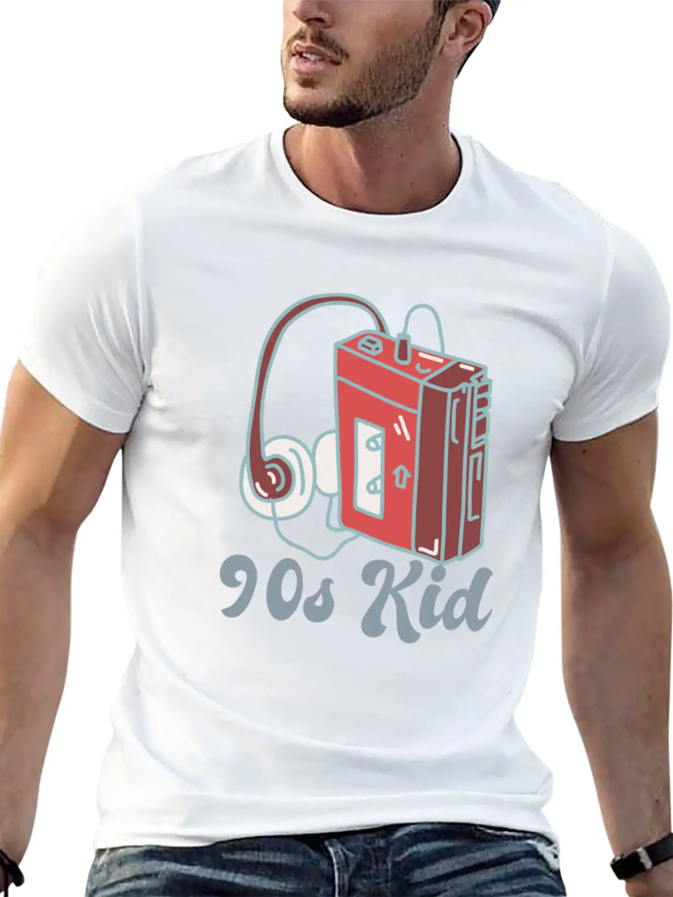 90s Kid Cassette Unisex Casual T-Shirt ¨C Clean Design For Daily Comfort