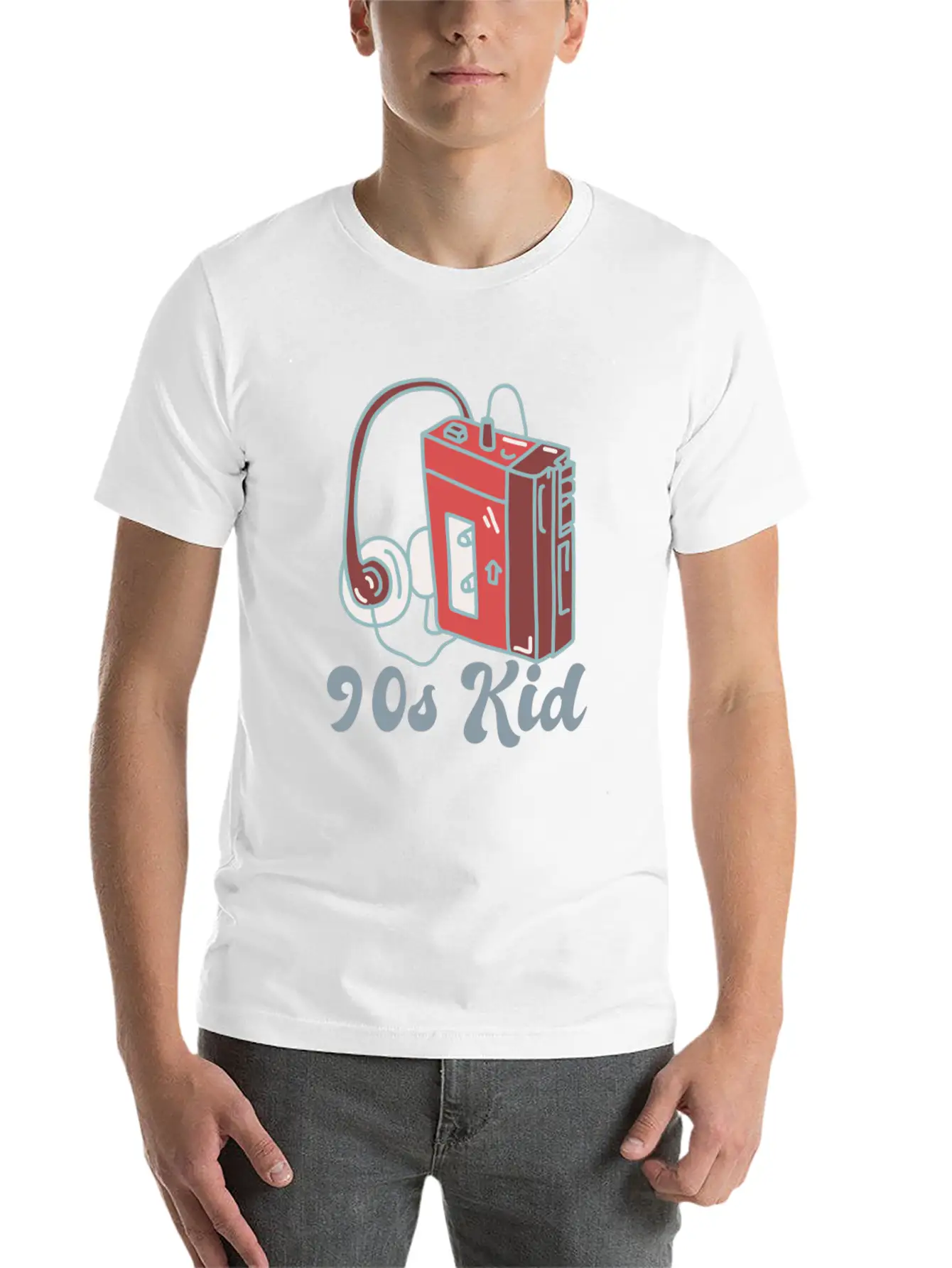 90s Kid Cassette Unisex Casual T-Shirt ¨C Clean Design For Daily Comfort