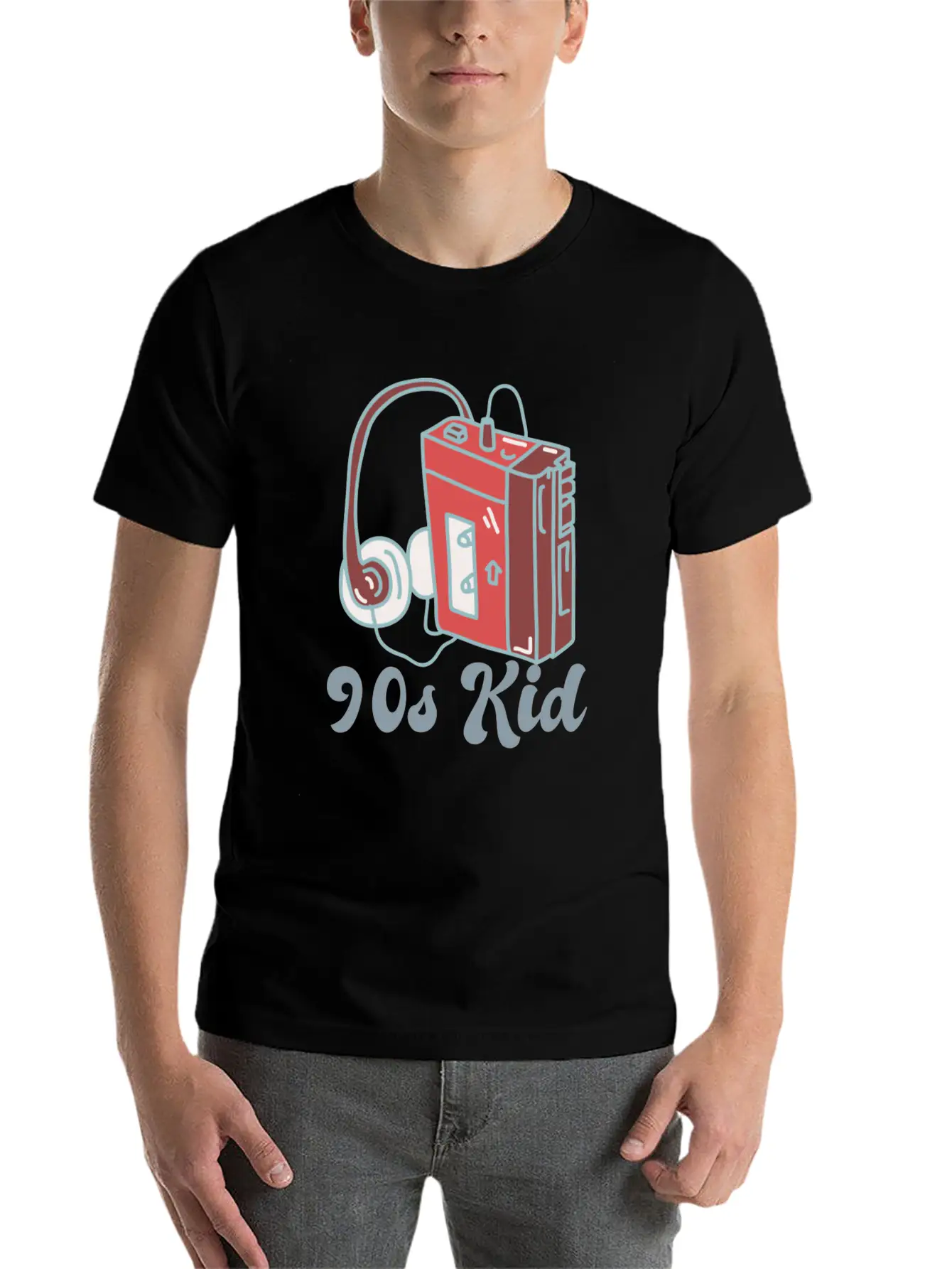 90s Kid Cassette Unisex Casual T-Shirt ¨C Clean Design For Daily Comfort