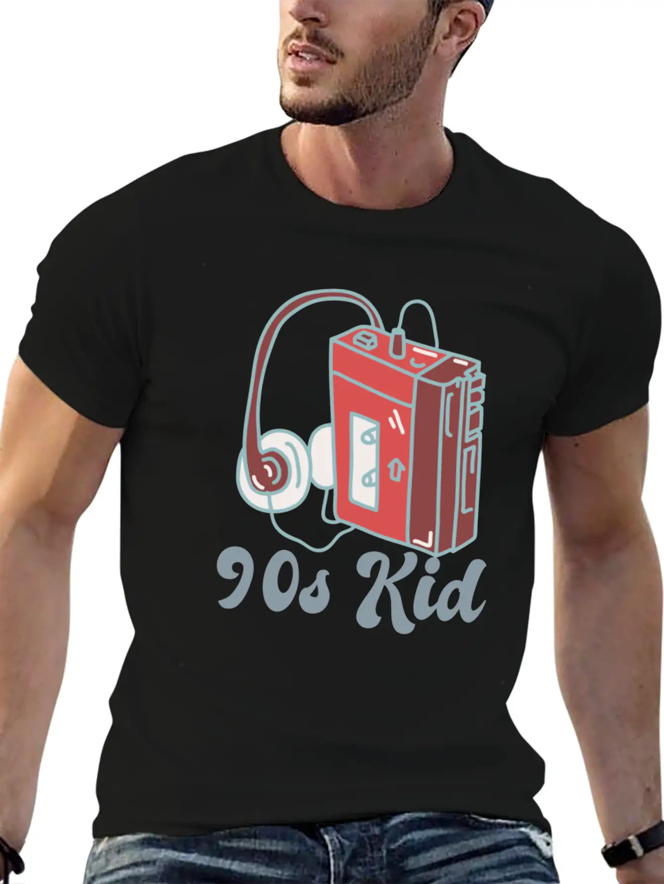 90s Kid Cassette Unisex Casual T-Shirt ¨C Clean Design For Daily Comfort